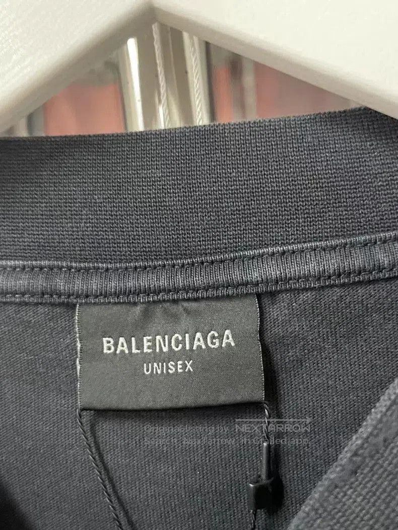 Balenciaga Balenciaga Black Distressed Patch Letter Sweatshirt. Size US S / EU 44-46 / 1 - 6 Thumbnail