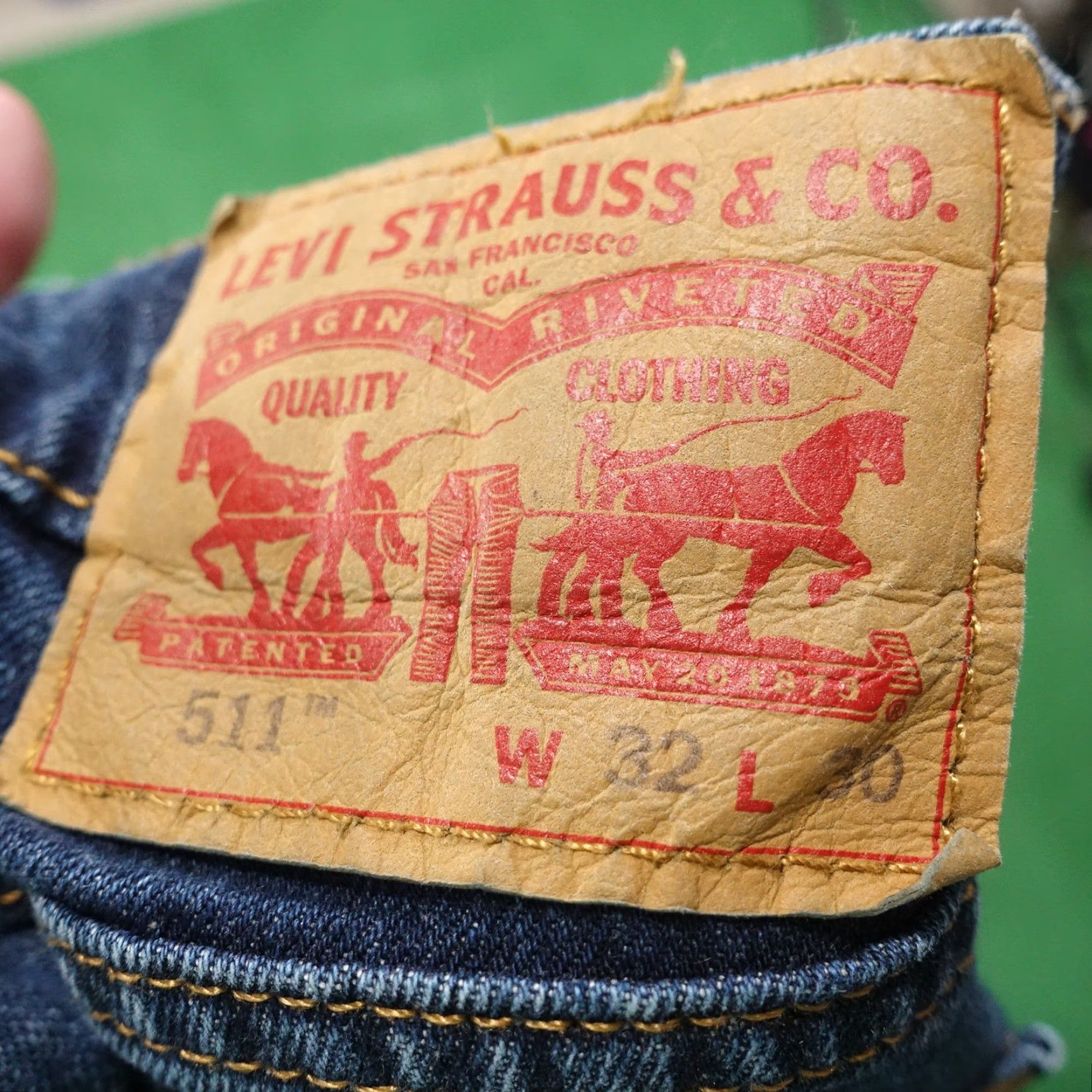 Levi's VINTAGE Levi's Slim Fit 511 Jeans Men’s Size 32x30 Blue Cotton Denim Size US 32 / EU 48 - 7 Thumbnail
