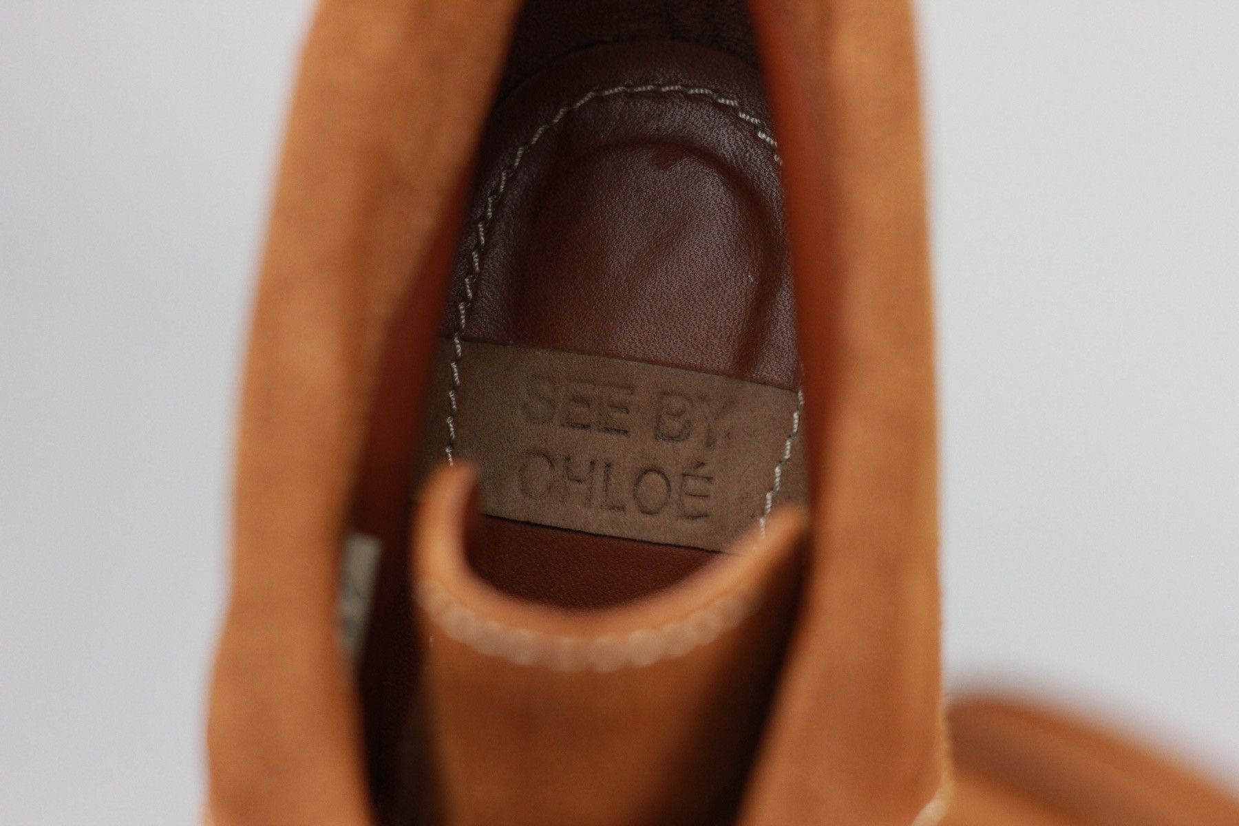 Chloe × See by Chloe See By Chloe Brown Suede Heels Boots Size 37 Size US 7 / IT 37 - 8 Thumbnail