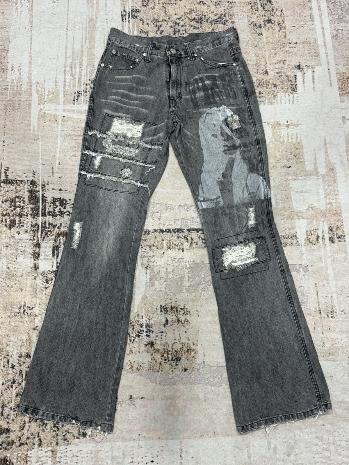 In The Attic In THE ATTIC - design like hysteric glamour distress jeans Size US 30 / EU 46 - 1 Thumbnail