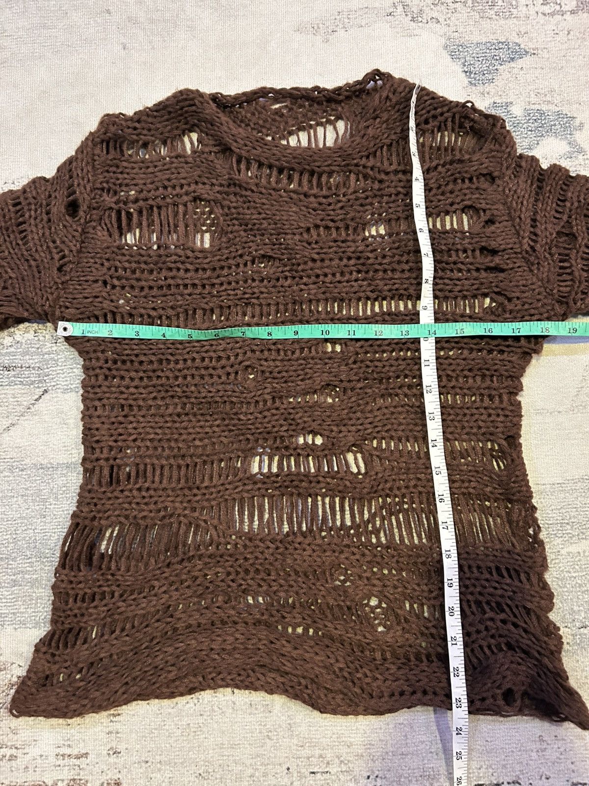 20471120 Gothic Distressed Knit Unisex Style Numbernine ,Hysteric Size US L / EU 52-54 / 3 - 6 Thumbnail