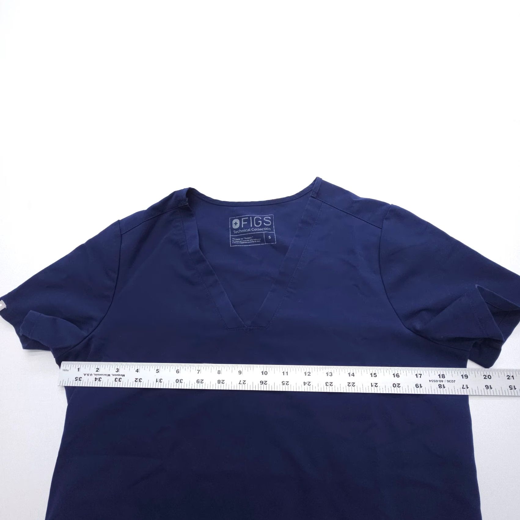 Vintage FIGS Casma Three Pocket Scrub Top Womens Small Blue Shirt Nursing Medical Size S / US 4 / IT 40 - 7 Thumbnail
