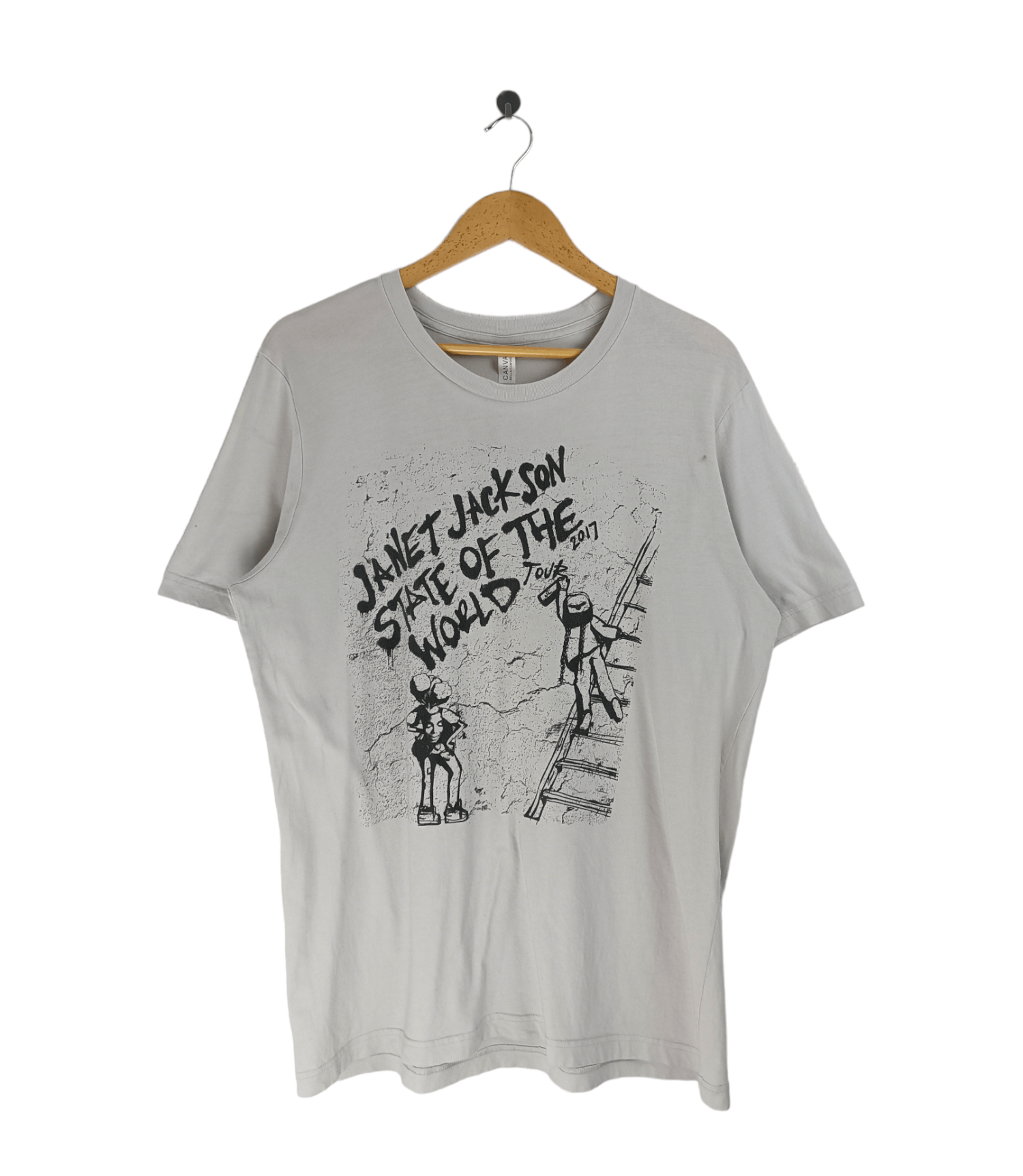 Rap Tees VINTAGE 2017 JANET JACKSON TOUR TEE whitney madonna aretha Size US L / EU 52-54 / 3 - 1 Thumbnail