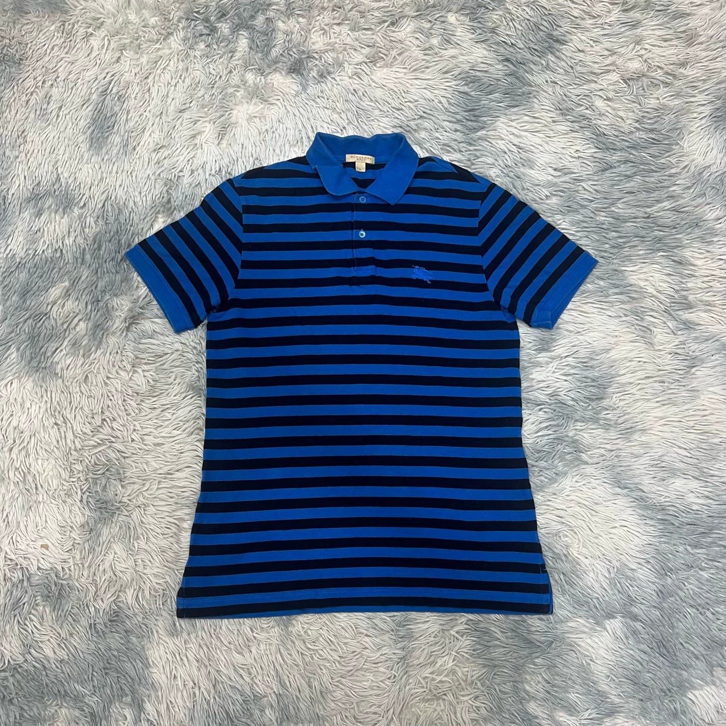 Burberry Striped Short Sleeve Polo