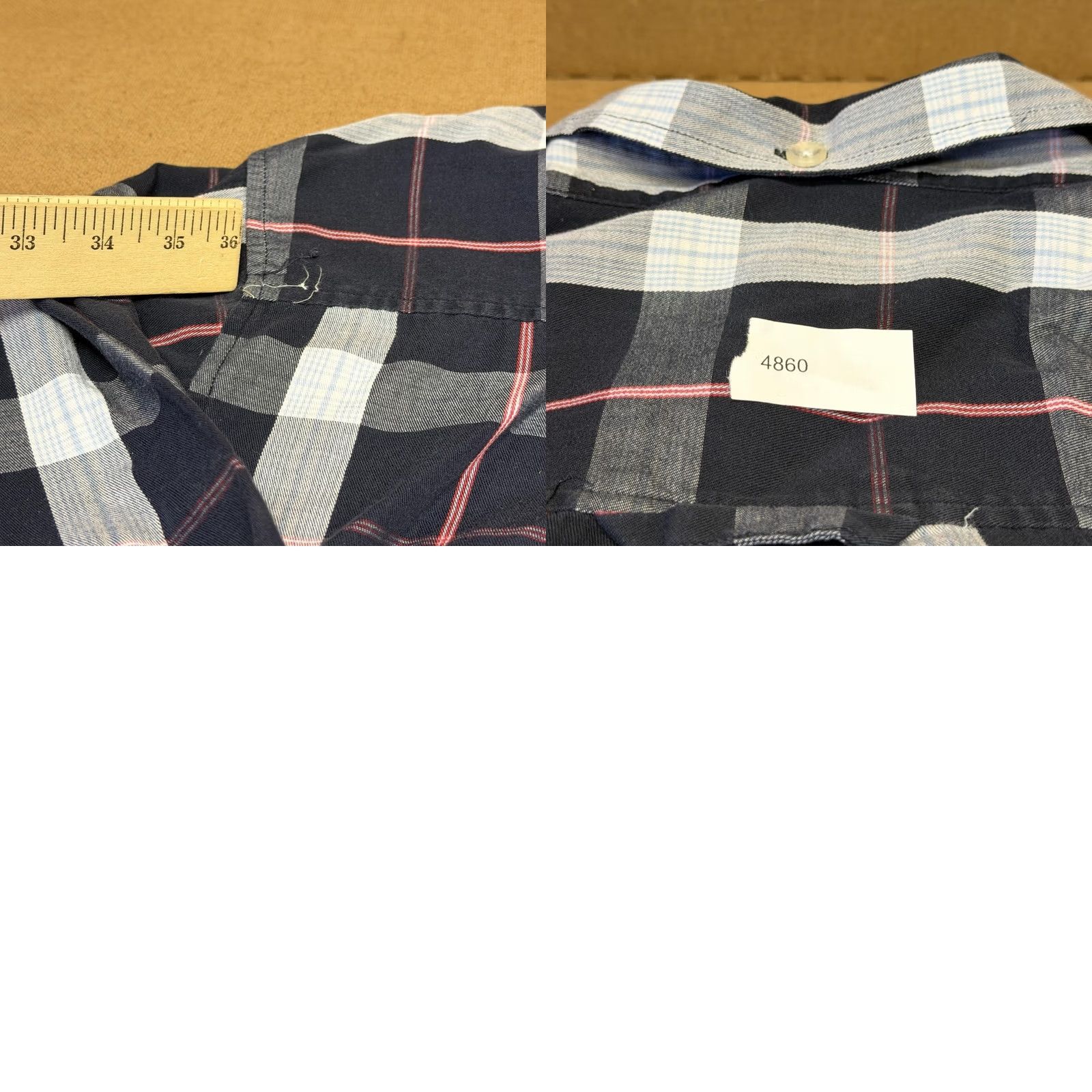 Southpole Southpole Shirt Mens XL Navy Plaid Short Sleeve Button Front Cotton Size US XL / EU 56 / 4 - 10 Thumbnail