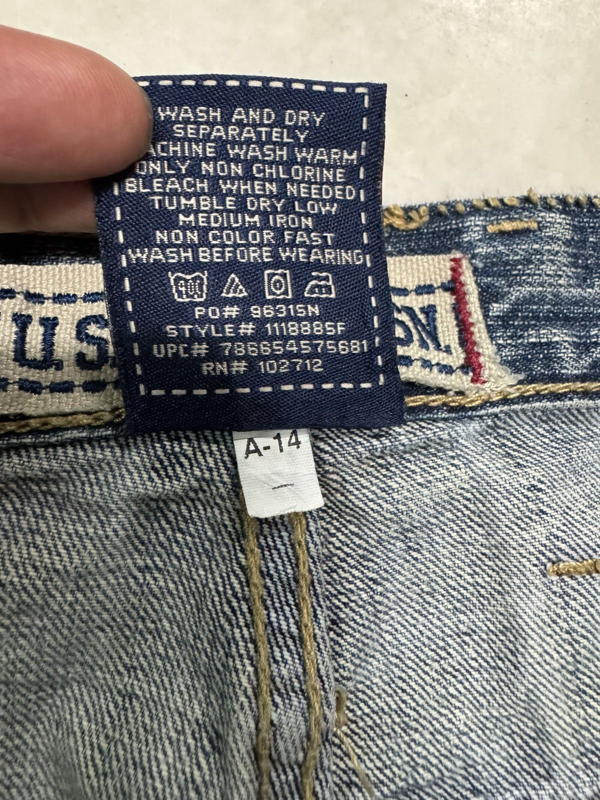 U.S. Polo Assn. ⚡️FLARED⚡️VINTAGE 90s U.S.POLO ASSN STONED WASHED BOOTCUT Size US 35 - 10 Thumbnail