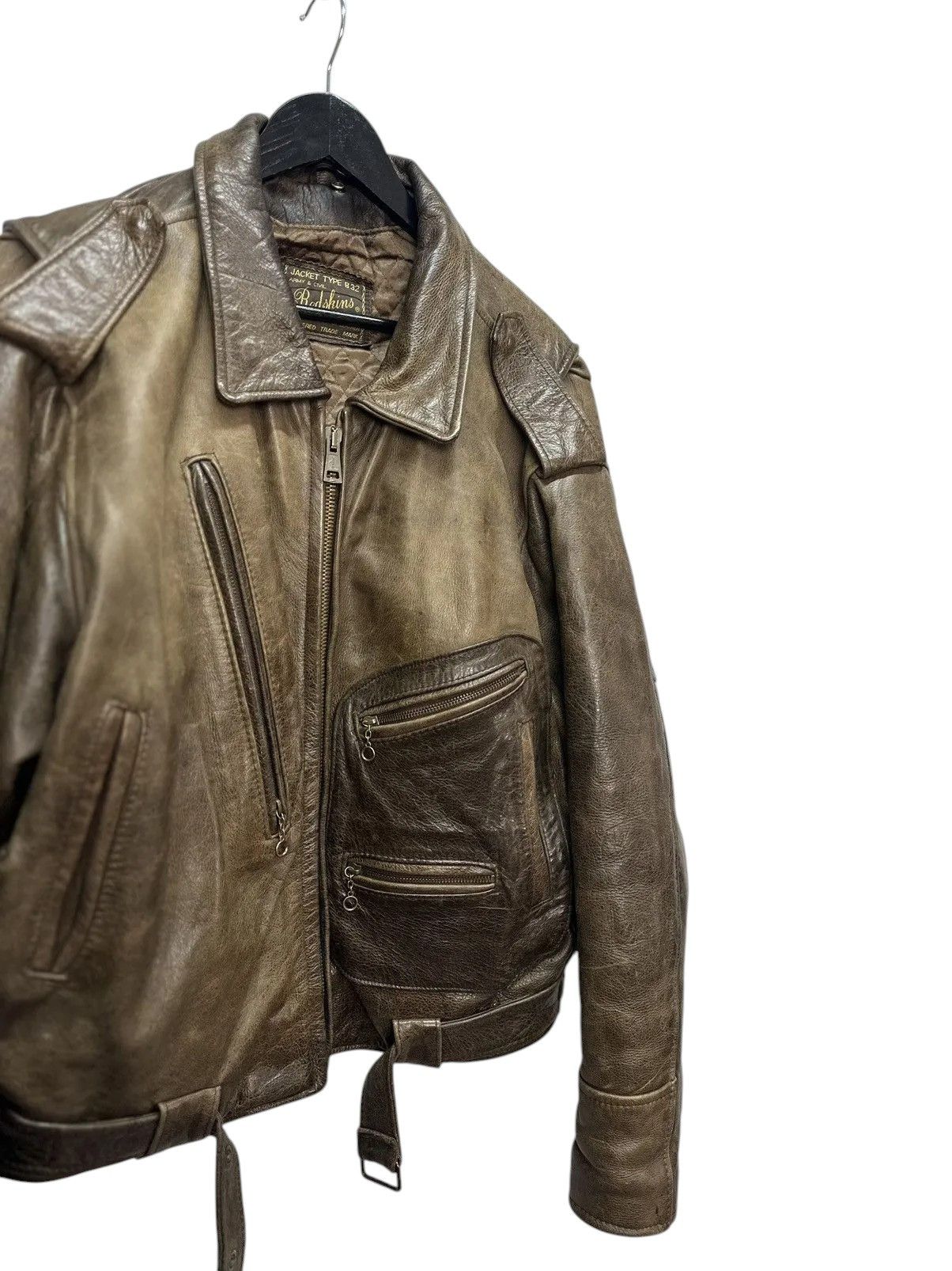 Red Wing Vintage Redskins B-32 Leather Jacket Rick Owens Style Size US XL / EU 56 / 4 - 8 Thumbnail