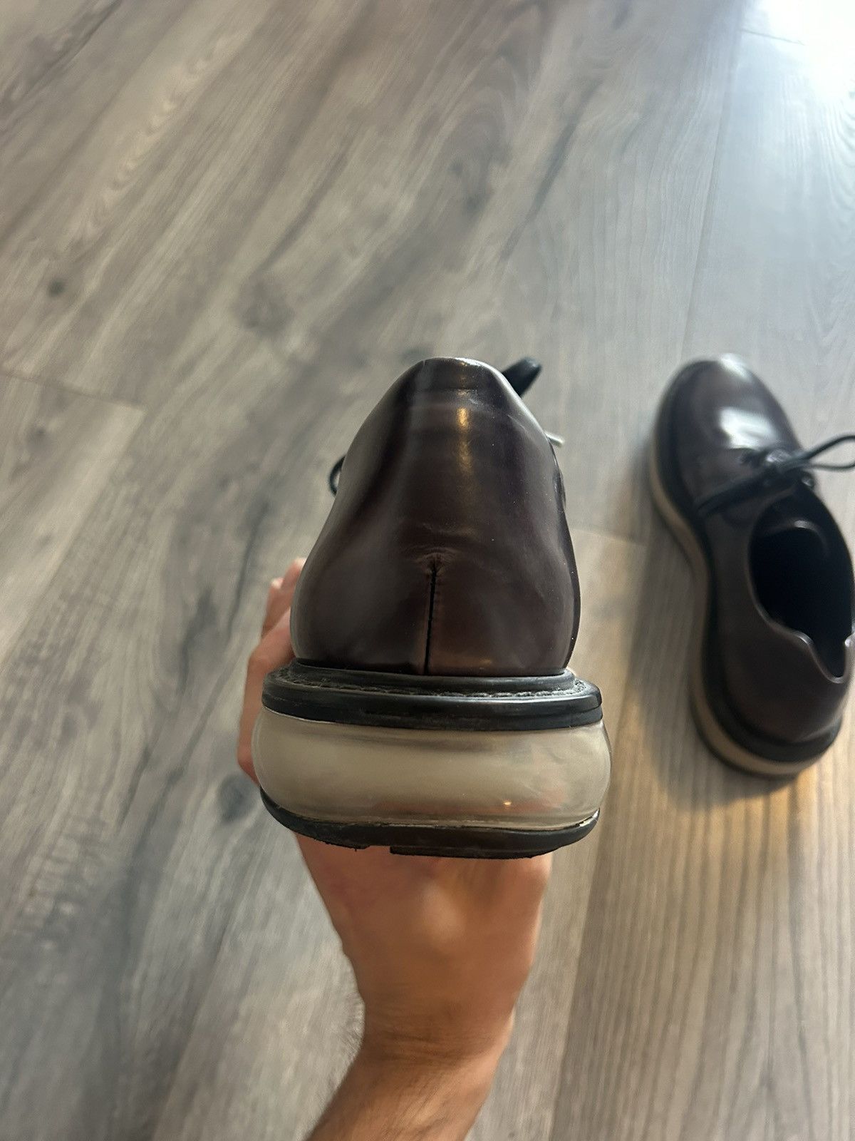 Prada Platform Sole Derby Shoes Size US 9 / EU 42 - 9 Thumbnail