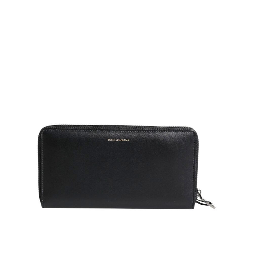 Dolce & Gabbana Dolce & Gabbana Black Blue Exotic Leather Embossed Continent Size ONE SIZE - 2 Thumbnail