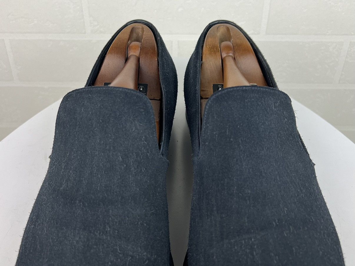 Prada PRADA MILANO Loafers Suede Leather Dress Shoes Blue Men's Size US 10.5 / EU 43-44 - 6 Thumbnail