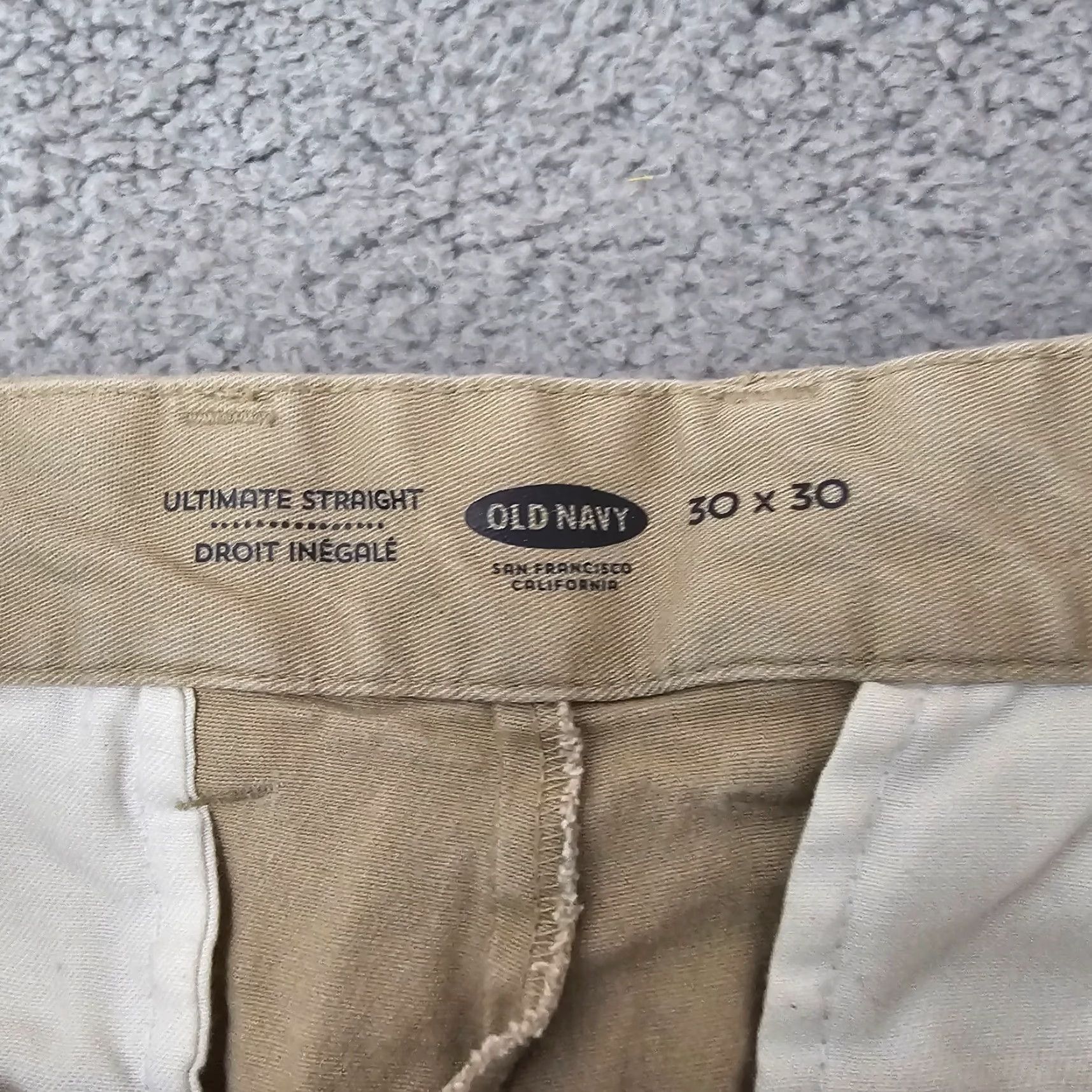 Old Navy Old Navy Pants Mens 30x28 Khaki Straight Fit Cotton Knit Chino Stretch Preppy Size US 30 / EU 46 - 4 Thumbnail