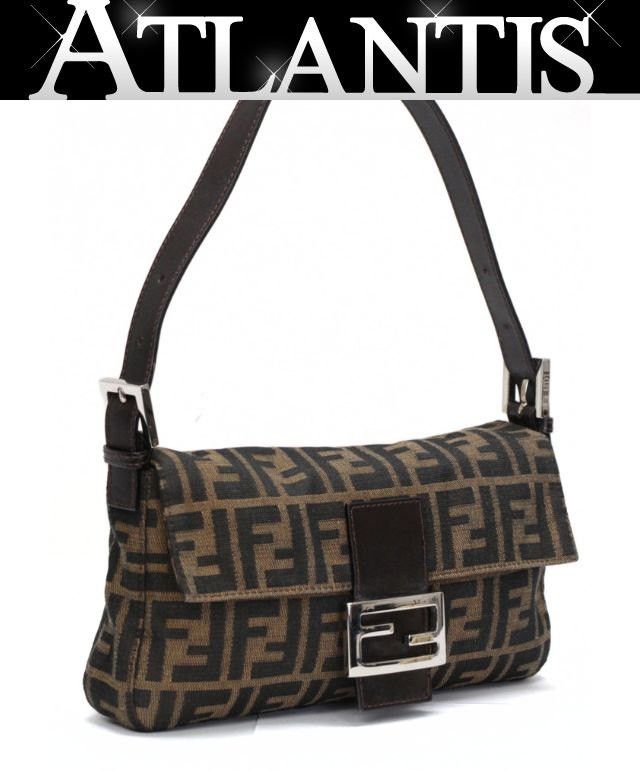 Fendi FENDI Zucca Mamma Baguette Canvas Bag Brown Size ONE SIZE - 1 Thumbnail