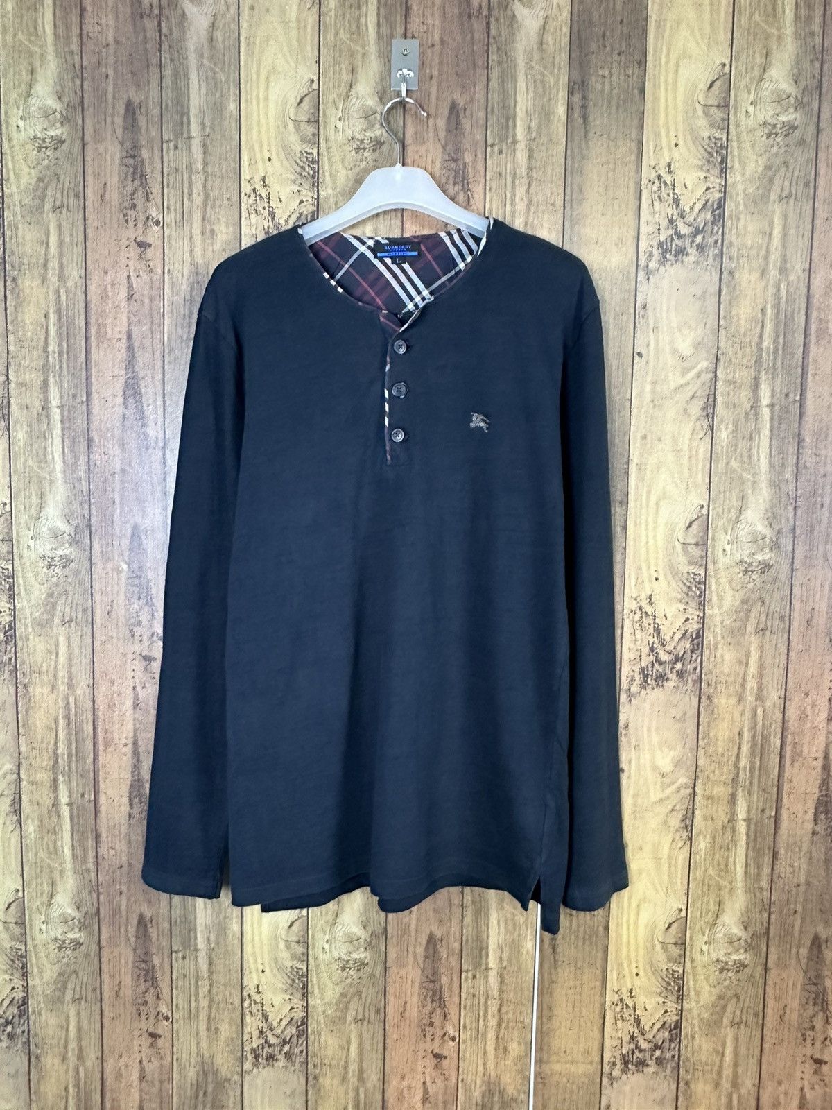 Burberry Burberry Blue Label Button Neck Long Shirt A311 Size US S / EU 44-46 / 1 - 1 Thumbnail
