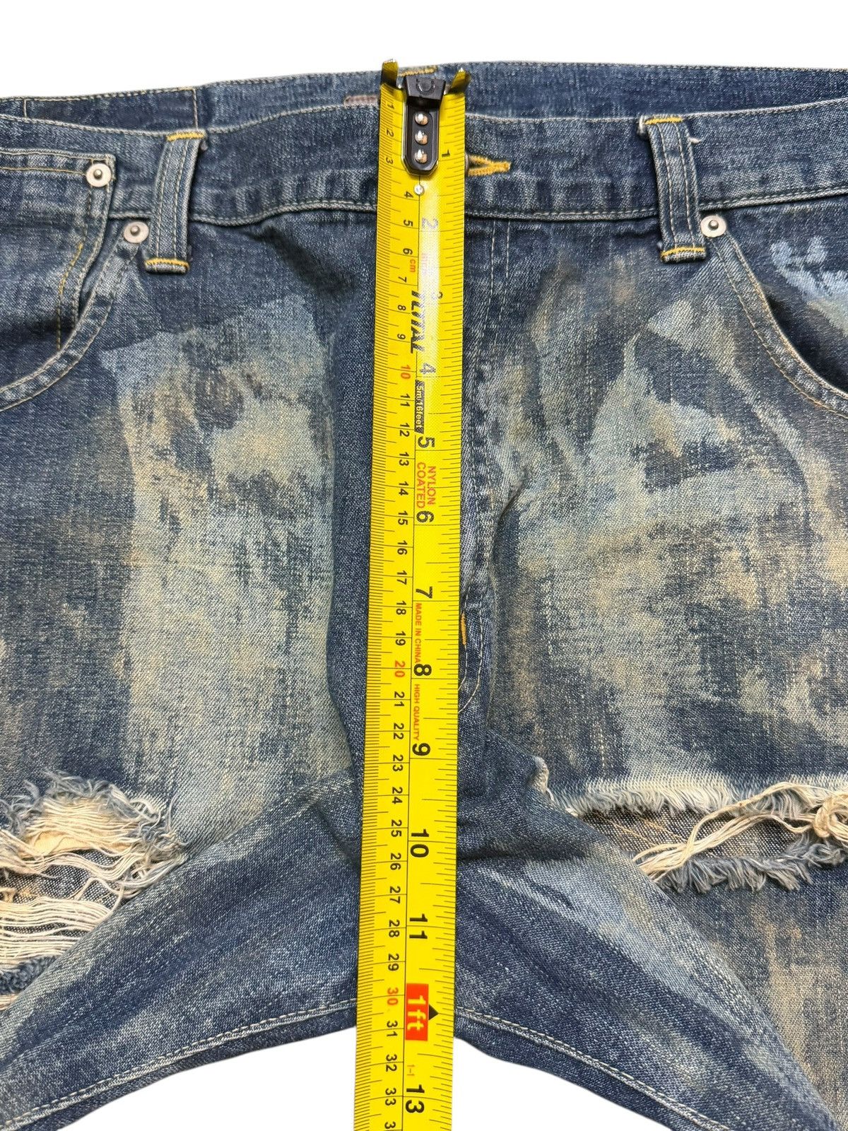 Kapital Vintage Japanese Blue Faded Wash Bleached Style Distressed Size US 36 / EU 52 - 14 Thumbnail