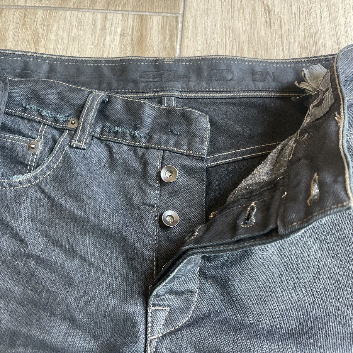 Rick Owens Drkshdw Triple Black Light Wax Denim Jeans Size US 30 / EU 46 - 8 Thumbnail