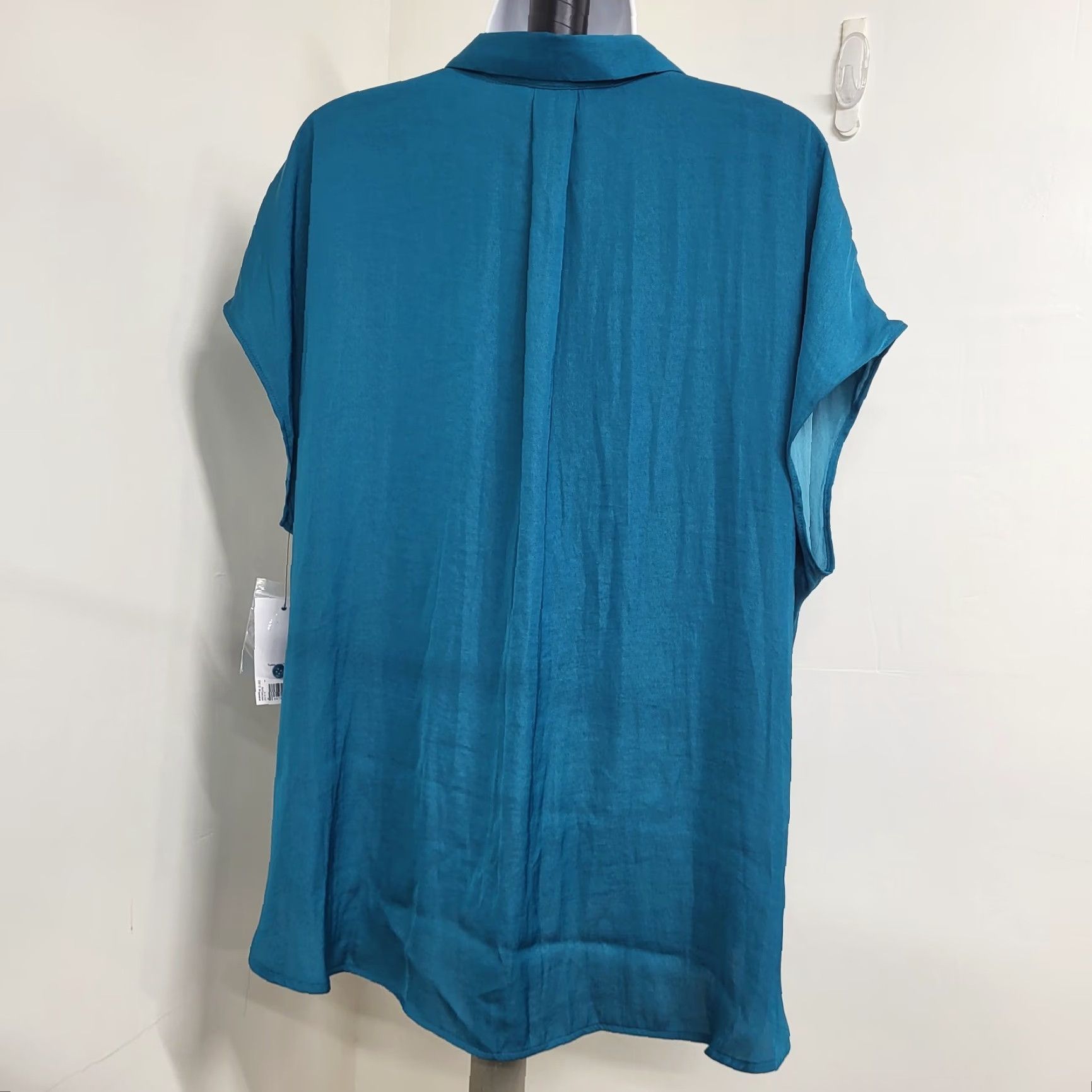 Nine West Nine West Blouse Women's XXL Morocan Teal Button-Down Sleeveless Shirt Shirt Blouse Regular Fit VINTAGE=no Size XXL / US 16-18 / IT 52-54 - 5 Thumbnail