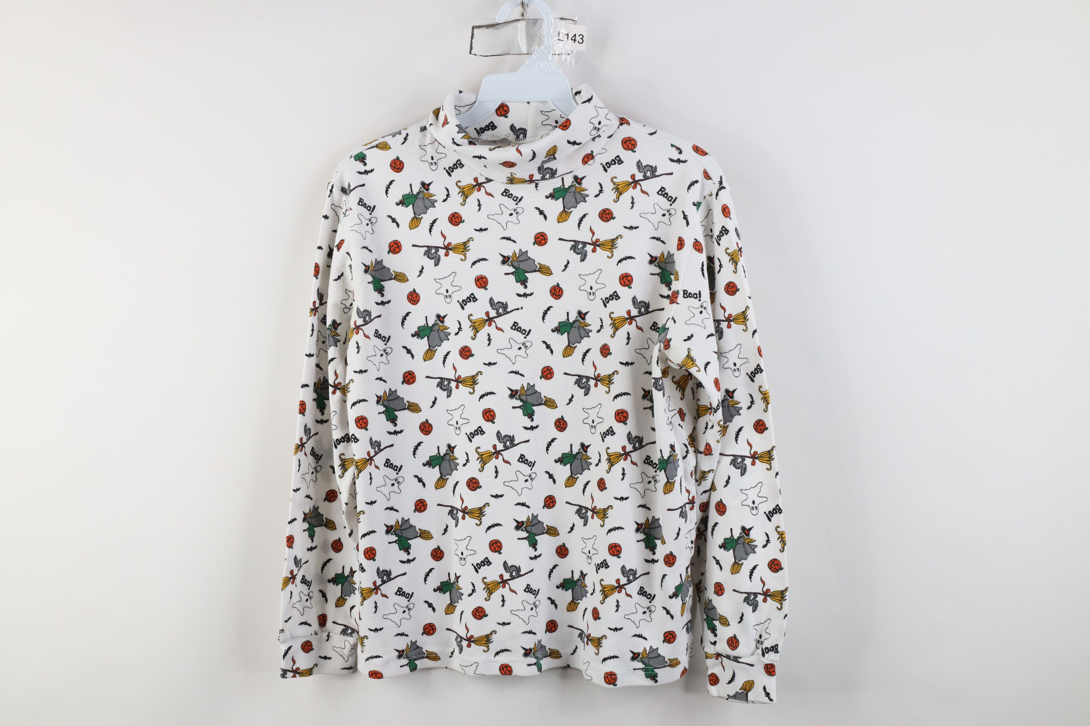 Vintage Vintage 90s Streetwear All Over Print Turtleneck T-Shirt Size M / US 6-8 / IT 42-44 - 1 Thumbnail