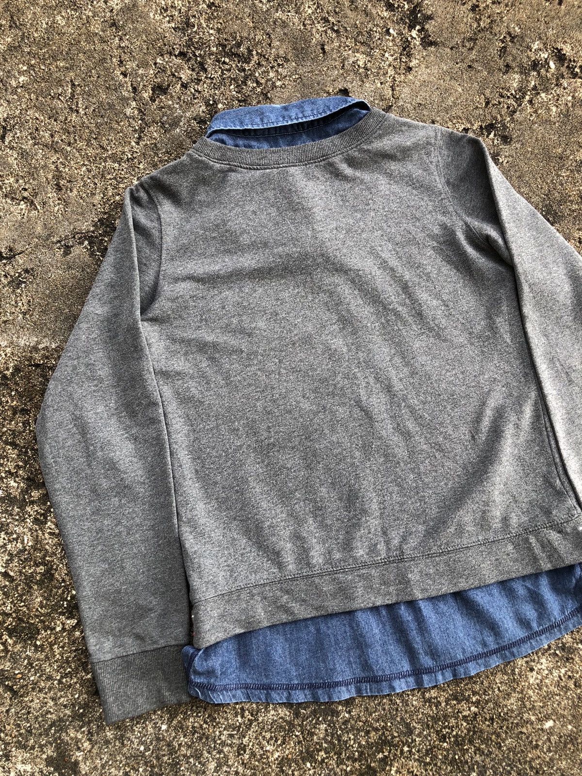 Japanese Brand USALL Double Layer Sweatshirt Denim Lovely Poem You and Me 🩷 Size M / US 6-8 / IT 42-44 - 21 Thumbnail