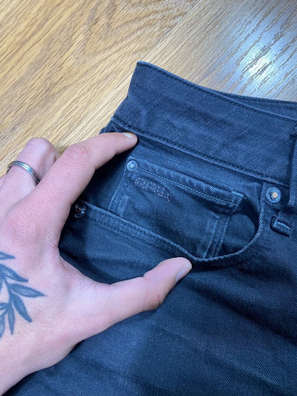 G-Star × Japanese Brand × Junya Watanabe G STAR RAW VINTAGE ELWOOD LOSE DOUBLE KNEE JEANS Size US 28 / EU 44 - 13 Thumbnail