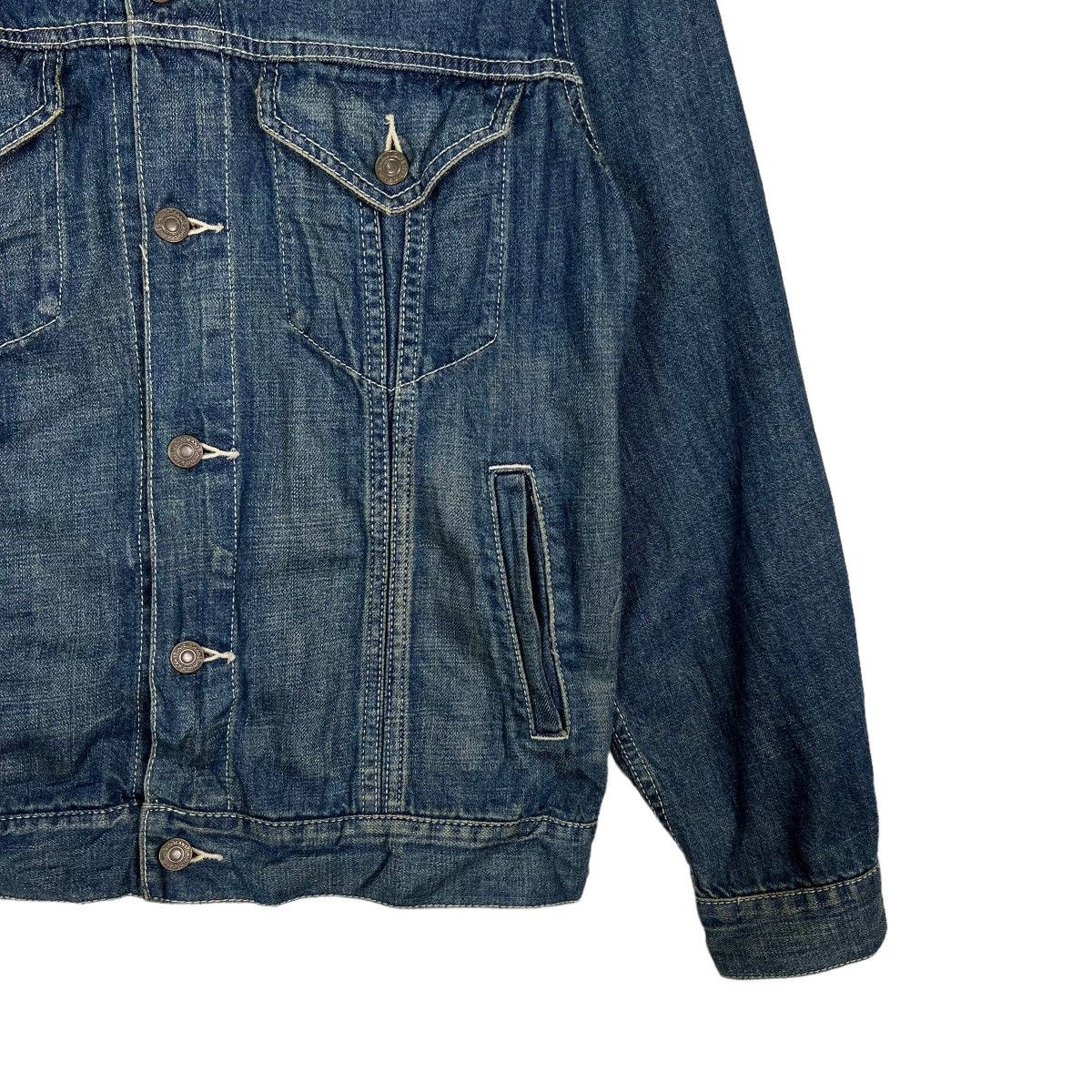 45rpm 🔥 00s JAPANESE RING DENIM TRUCKER JACKET MADE IN JAPAN Size US M / EU 48-50 / 2 - 9 Thumbnail