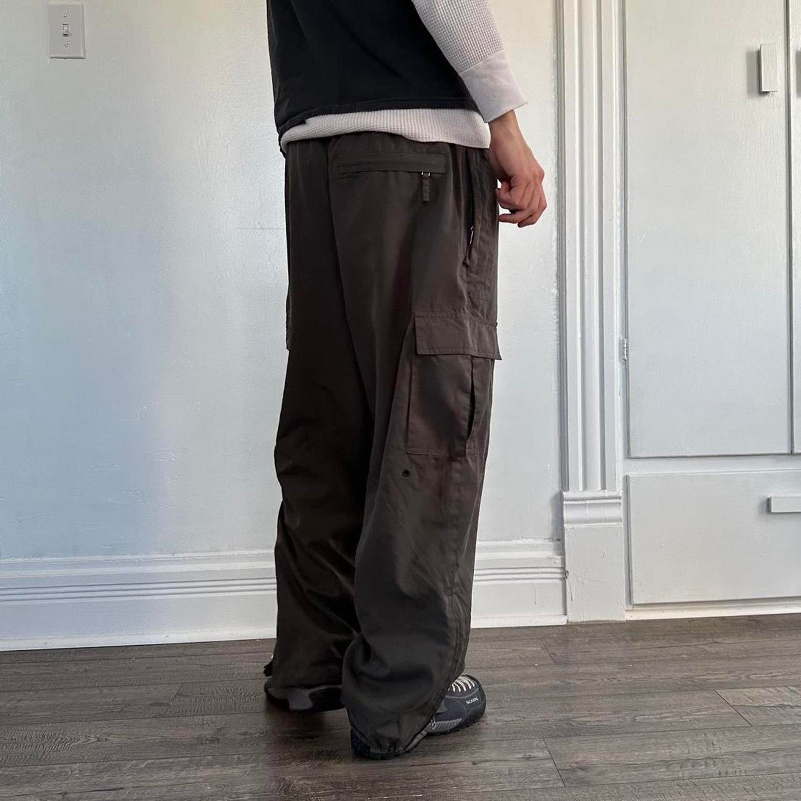 Stussy 90's STUSSY CORDUROY RARE MULTIPOCKET CARGO RETRO PANTS Y2K