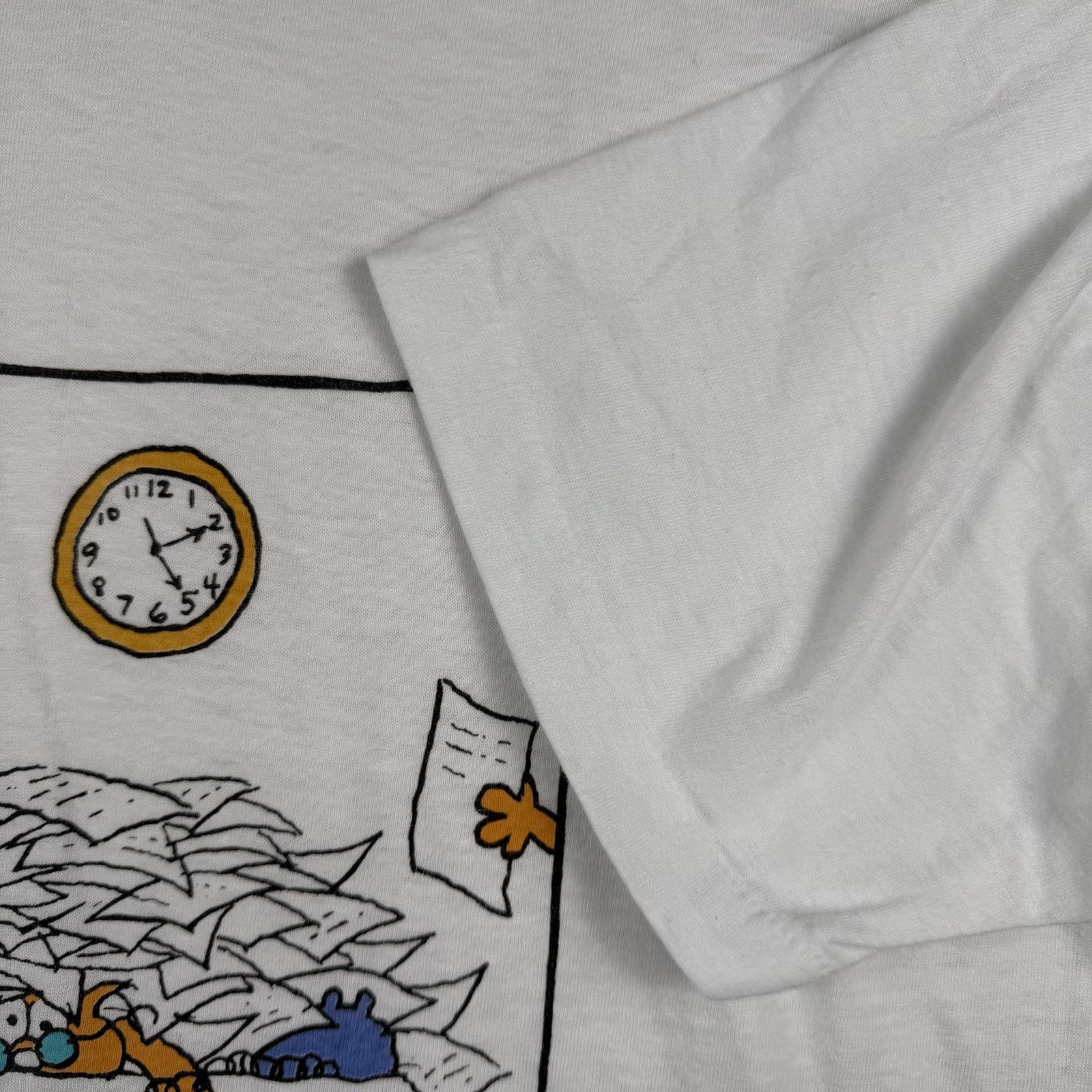 Vintage Vintage 90s Weekend Cartoon Single-Stitch Office Tee XL Size US XL / EU 56 / 4 - 4 Thumbnail