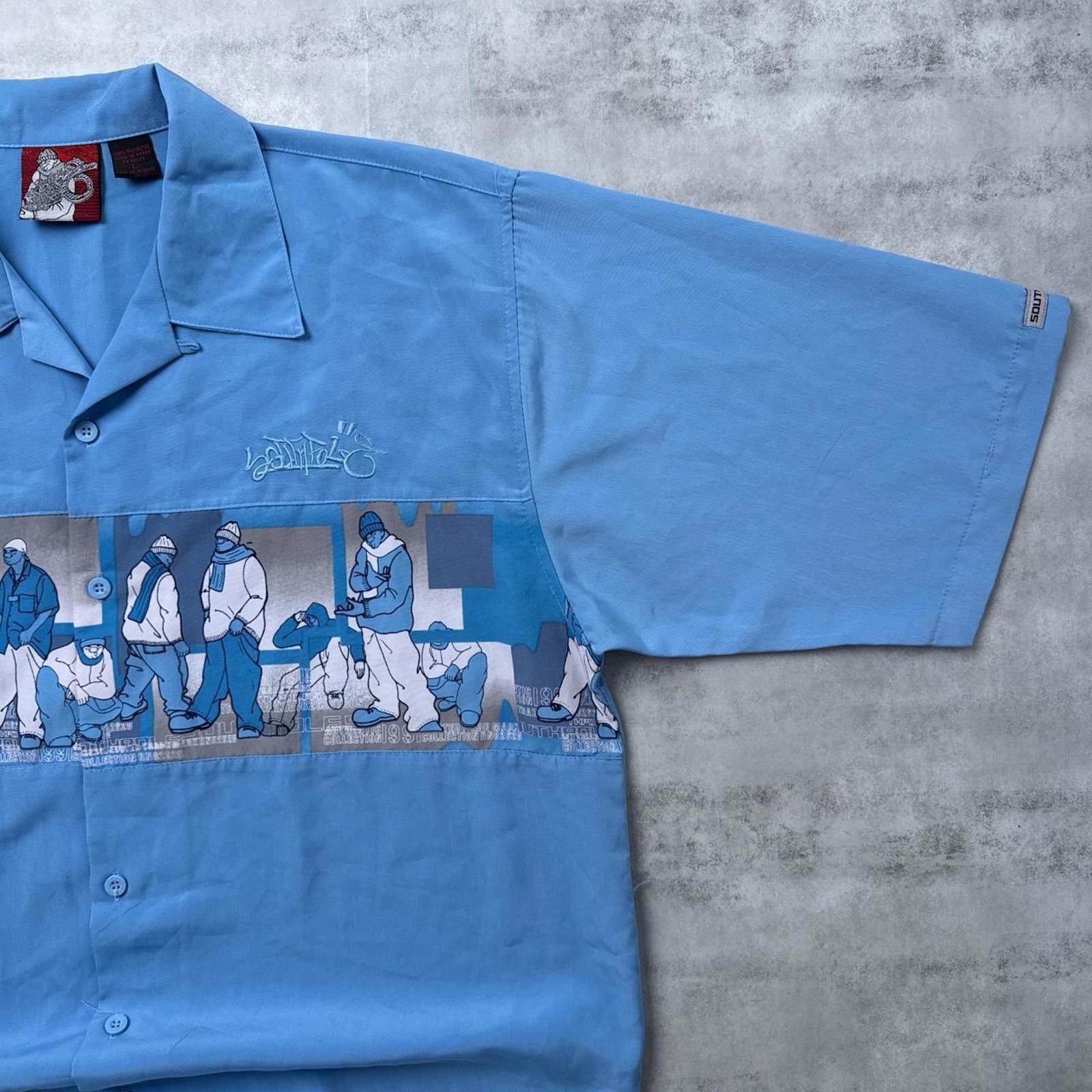Southpole Y2K Southpole 00s Skater blue button up shirt Size US XL / EU 56 / 4 - 4 Thumbnail