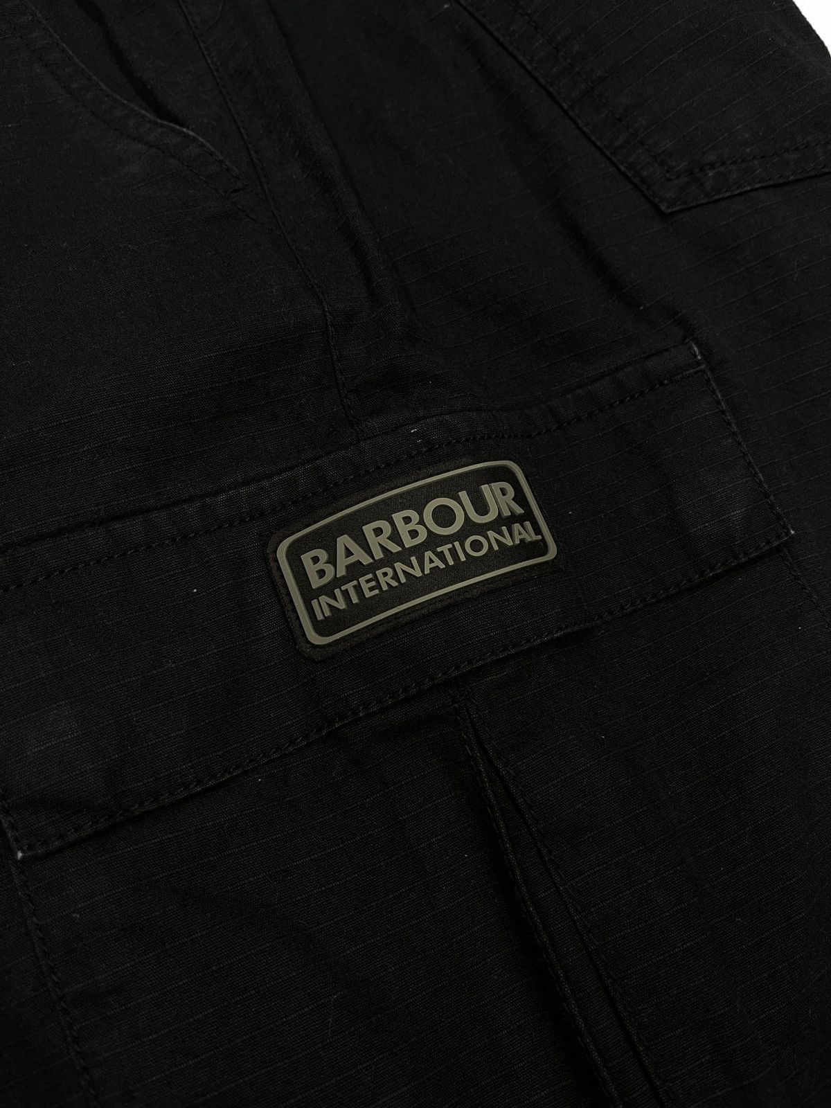 Barbour Mens Barbour International Cargo Pants Black Garment Dye Size US 36 / EU 52 - 6 Thumbnail
