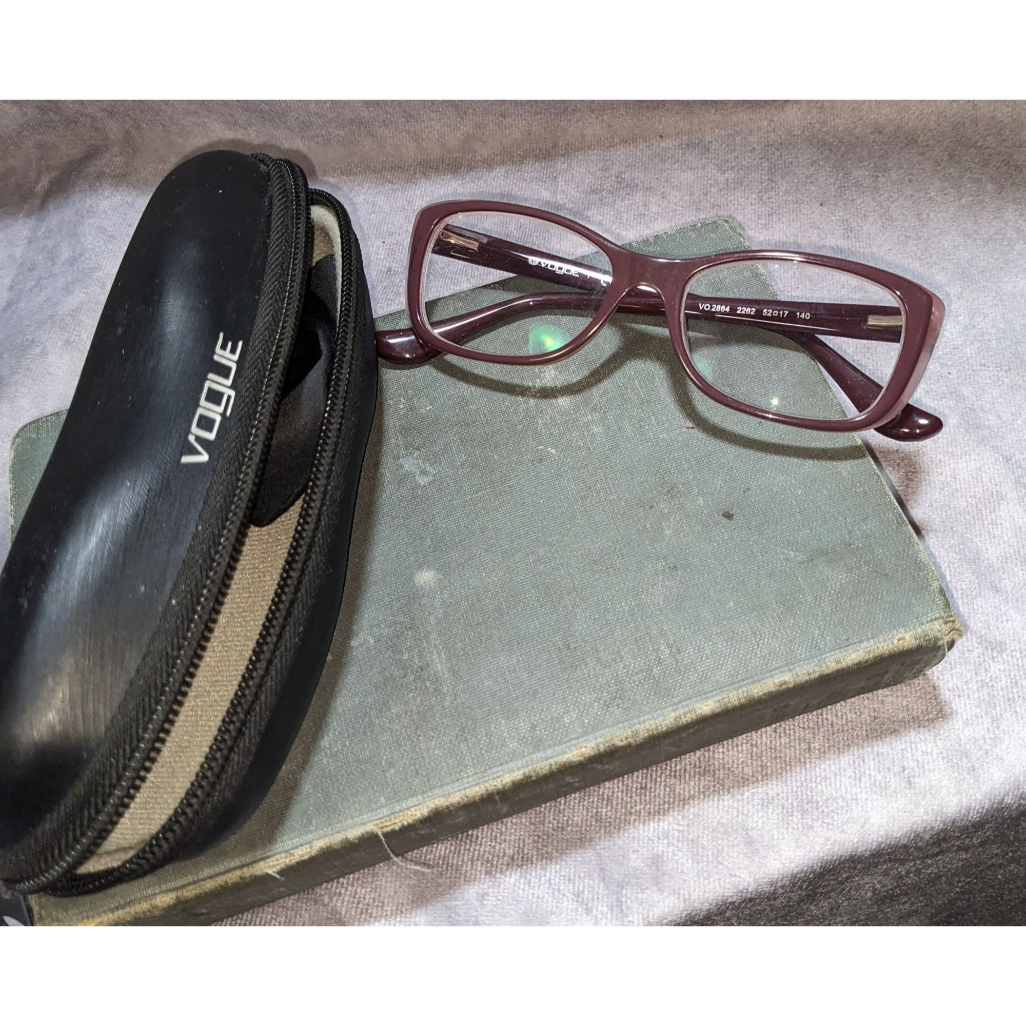 Vogue Vogue Eyewear Mauve Purple Rectangular Frames With Case & Cl Size ONE SIZE - 7 Thumbnail