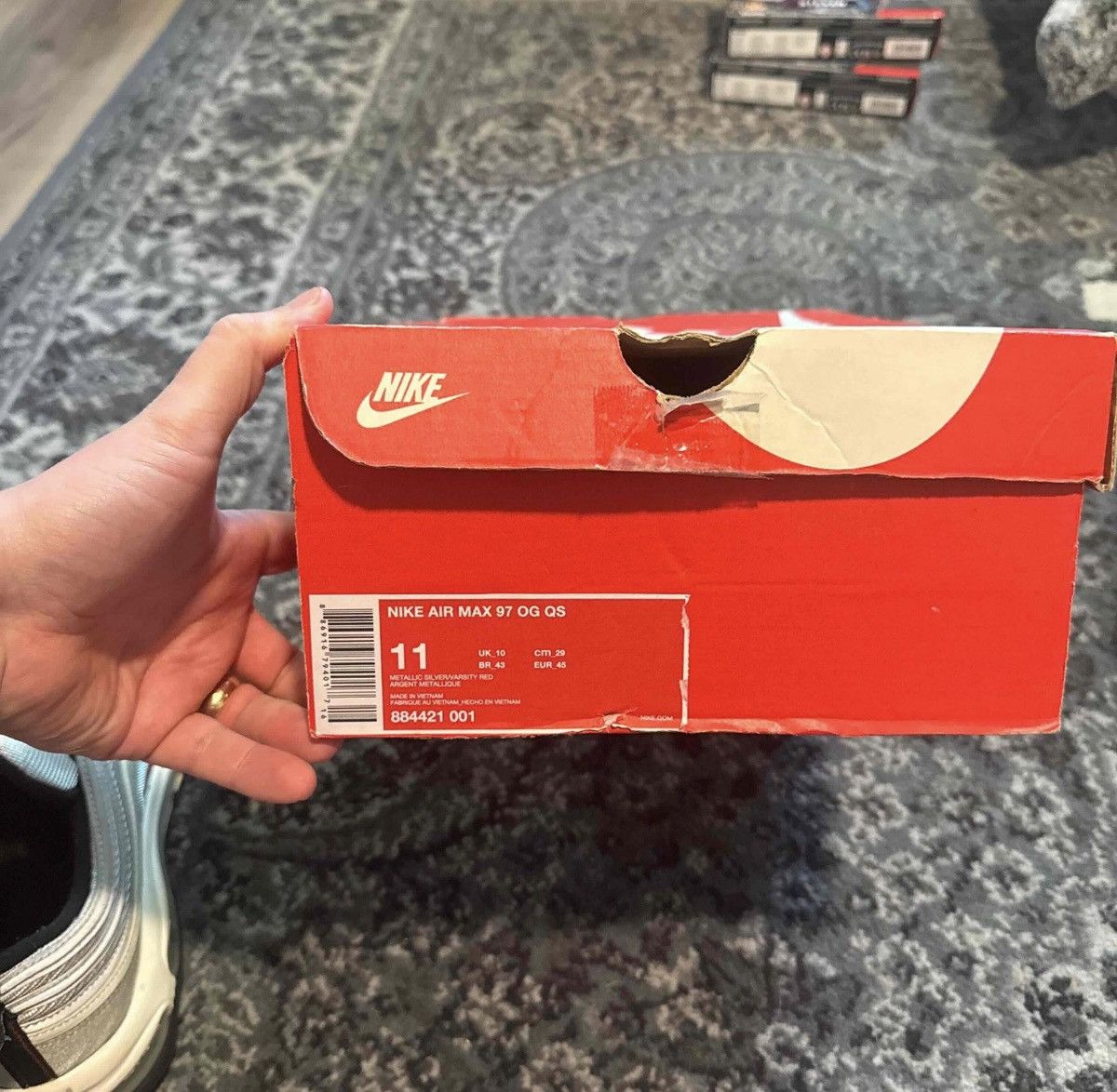 Nike Nike Air Max 97 Silver Bullet 2017 Size US 11 / EU 44 - 7 Thumbnail