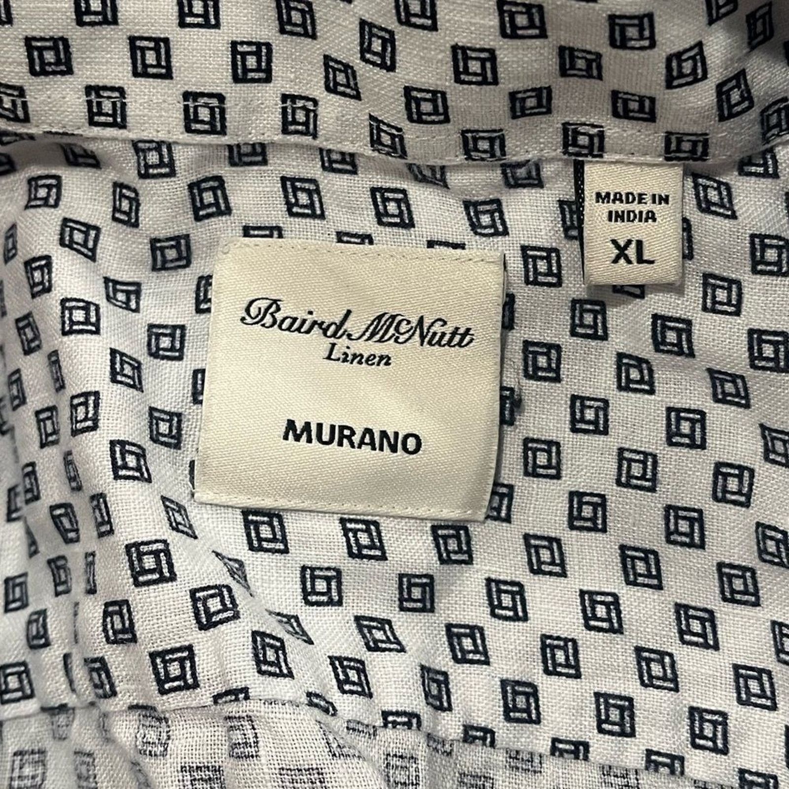 Vintage Baird McNutt Murano Mens Button-Up Shirt Short Sleeves XL Size US XL / EU 56 / 4 - 3 Thumbnail