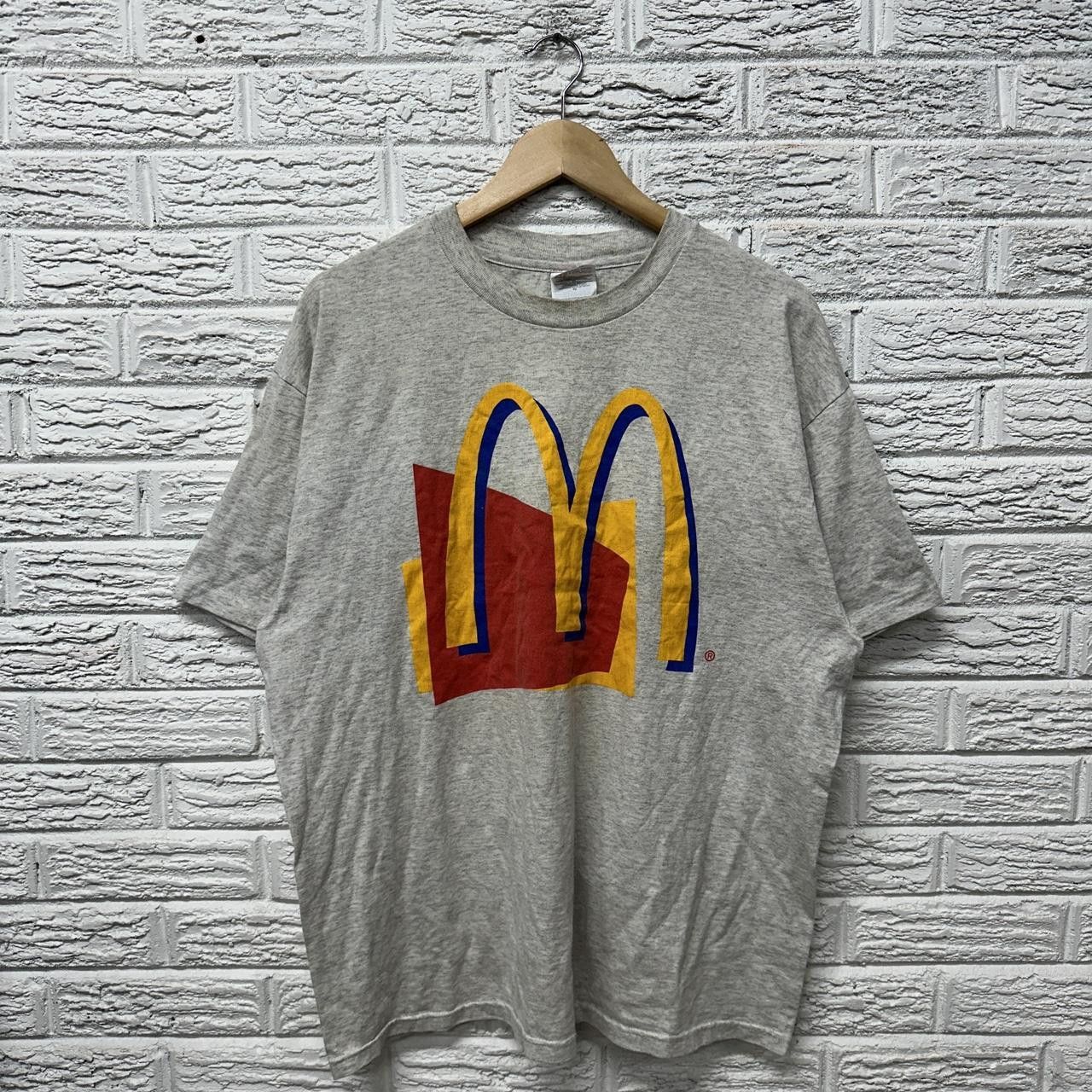 Vintage Vintage Single Stitch 90s McDonalds Shirt XL Grey / Cream Size US XL / EU 56 / 4 - 2 Thumbnail