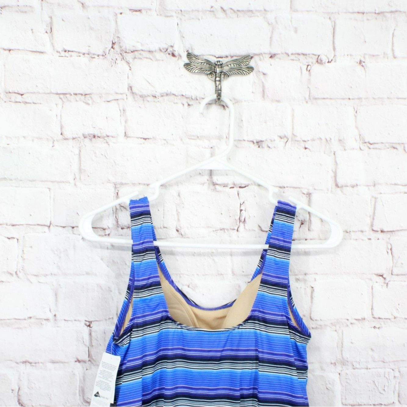 L.L. Bean × Swims LL Bean Striped Tankini Sunblocking Swimwear Top Size M / US 6-8 / IT 42-44 - 4 Thumbnail