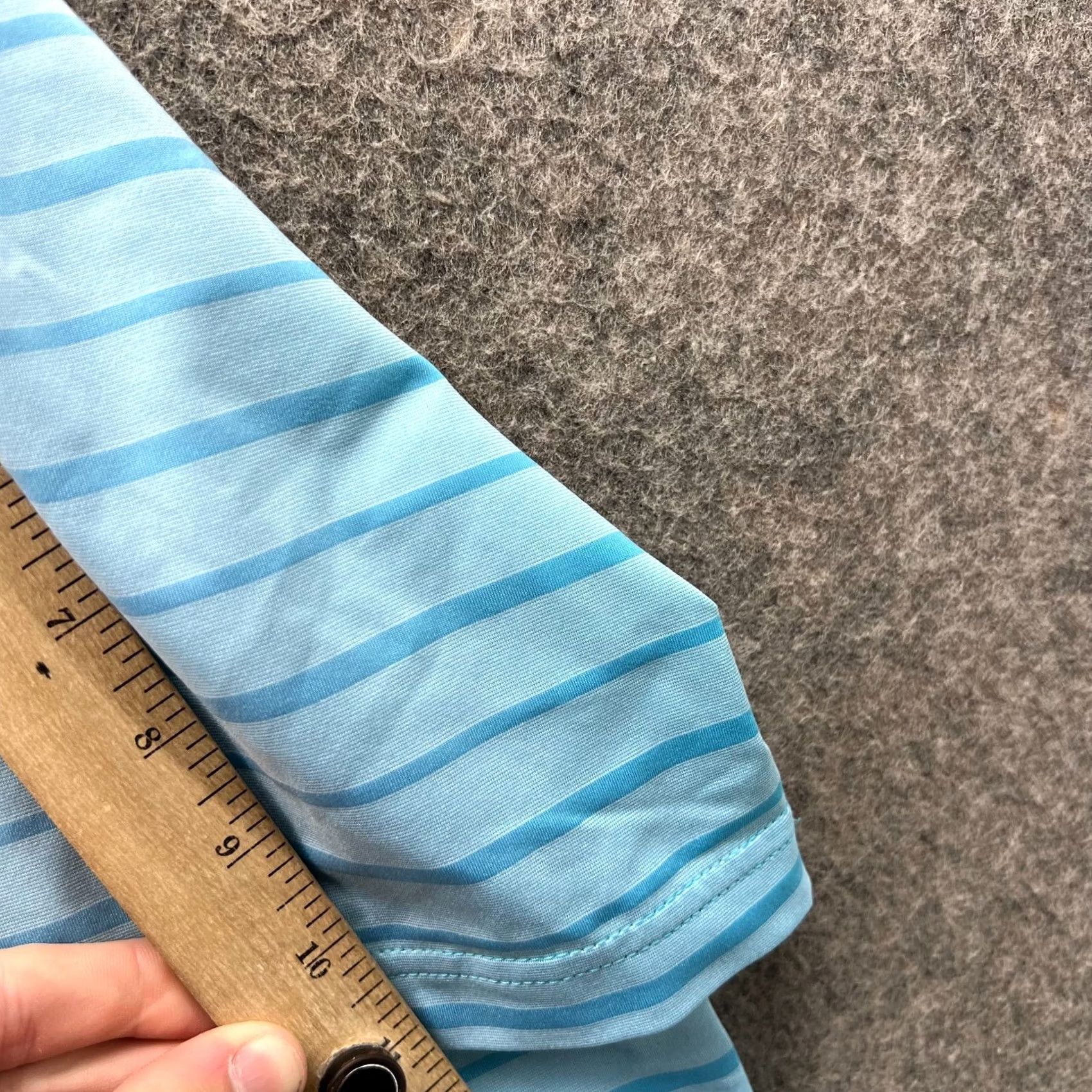 Peter Millar VINTAGE? No — Peter Millar Polo Shirt Men Large Blue Striped Summer Comfort Palm Beach Golf Shirt 48 in Chest Modern? No Size US L / EU 52-54 / 3 - 5 Thumbnail