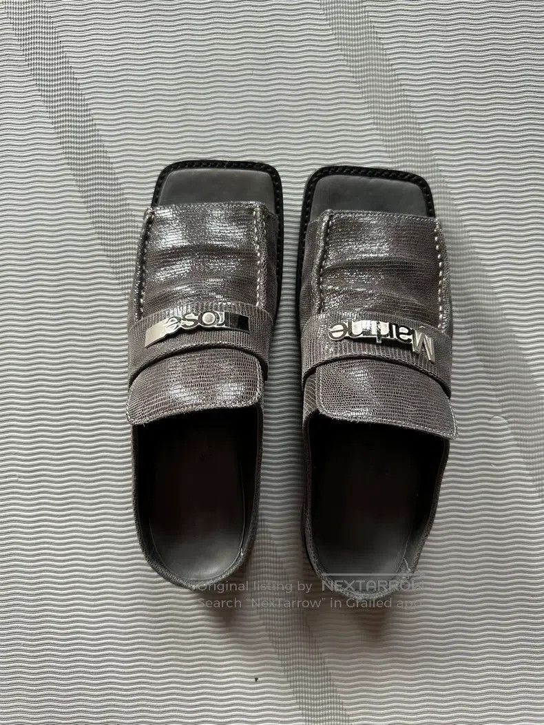 Martine Rose Martine Rose Silver grey Mueller slippers Size US 9 / EU 42 - 2 Thumbnail