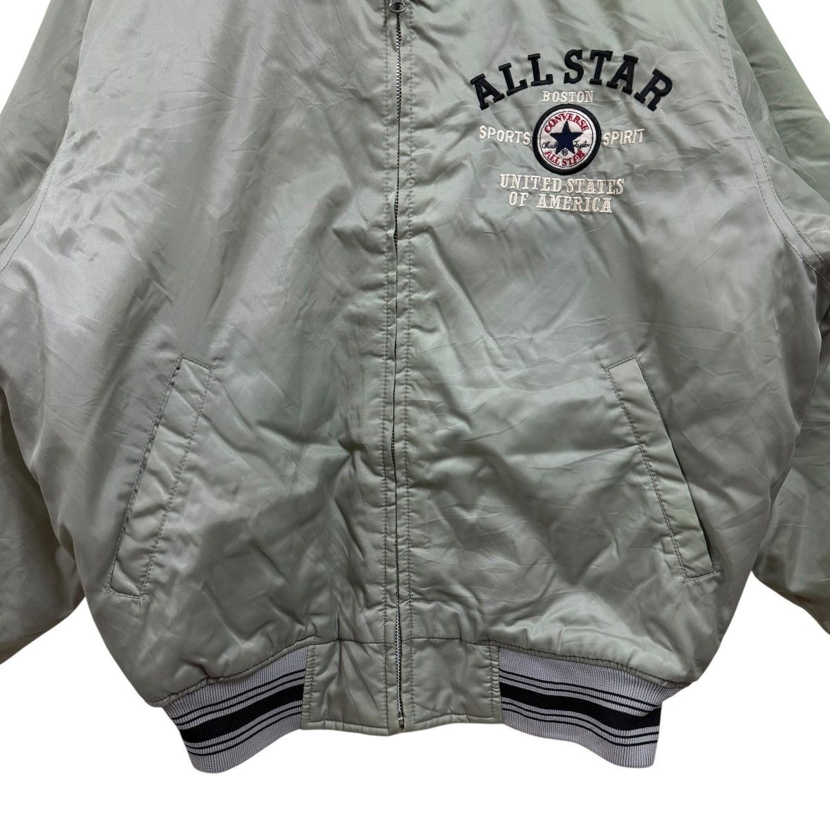 Converse Vintage Converse All Star Chuck Taylor Bomber Jacket Size US XL / EU 56 / 4 - 3 Thumbnail
