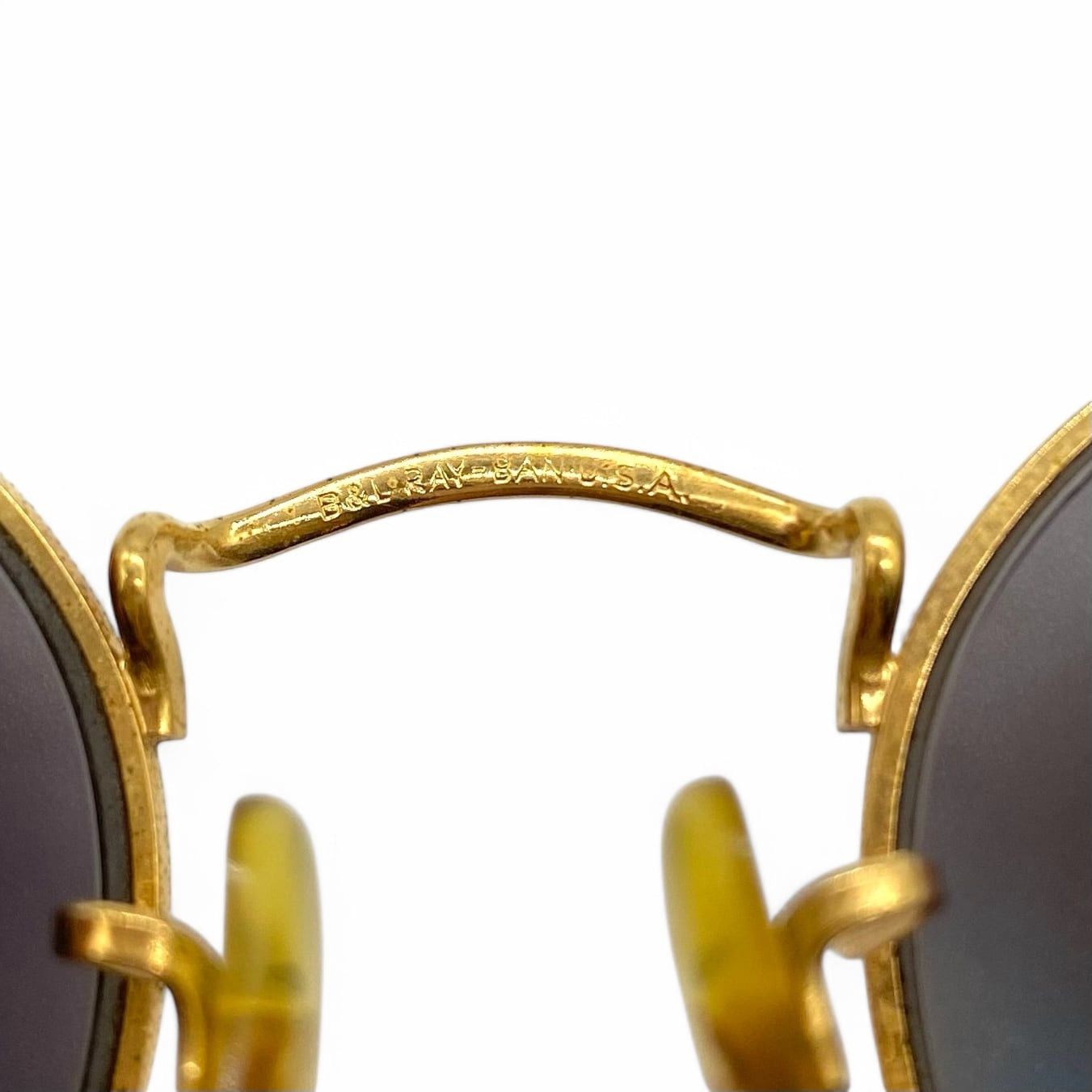 RayBan Vintage RayBan Prescription Glasses Sunglasses Round Gold Size ONE SIZE - 8 Thumbnail