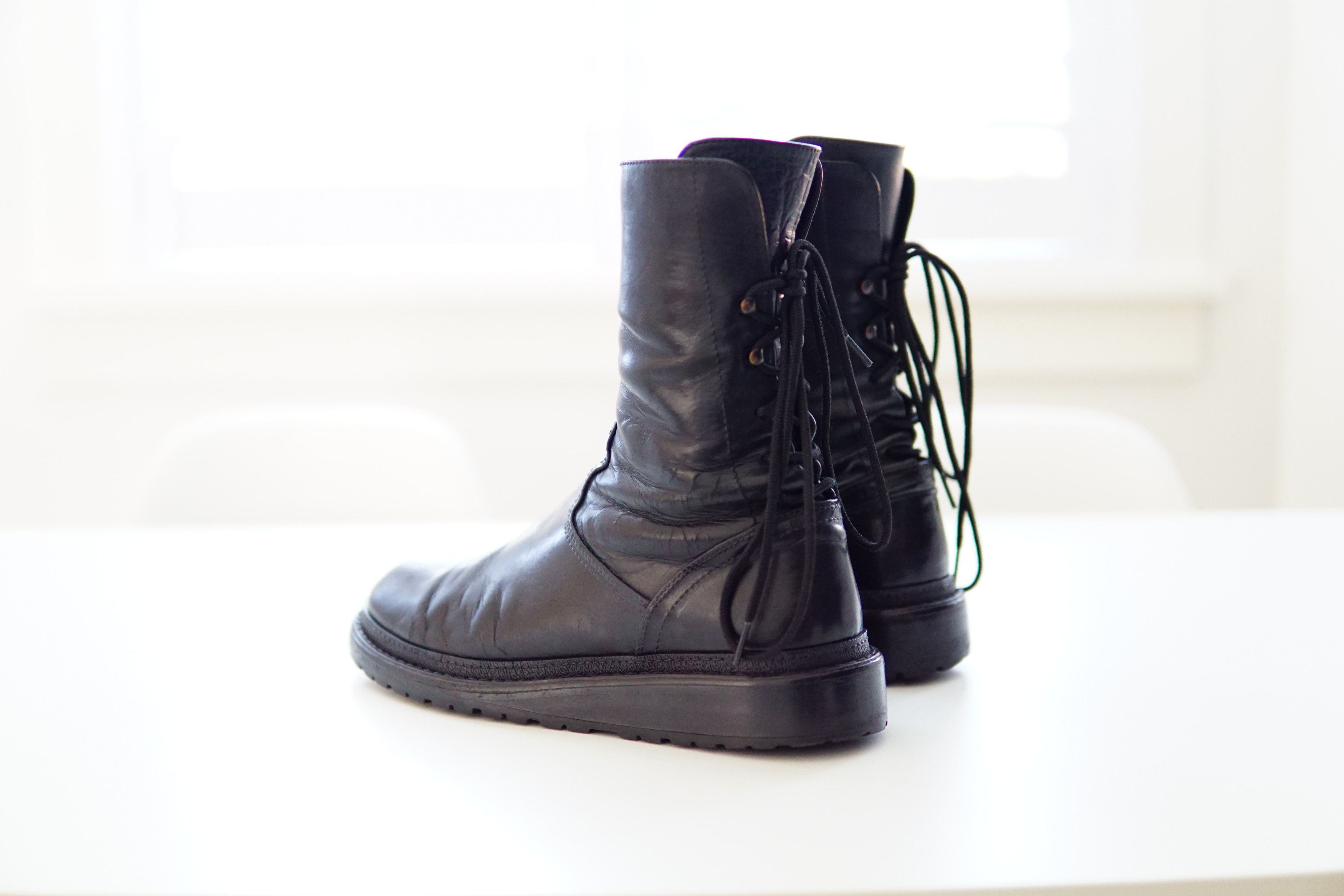 Ann Demeulemeester FW14 Backlace Corset Boots Size US 9 / EU 42 - 3 Thumbnail