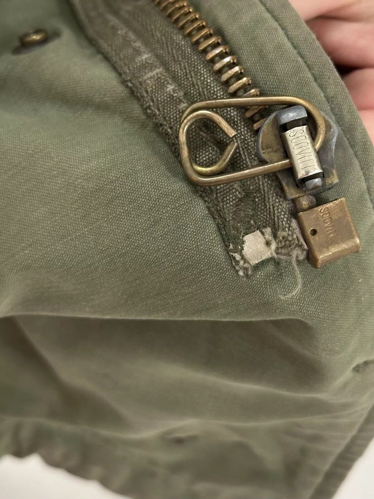Vintage Vintage 1970s US Air Force Jacket M65 Scovill Zip Army Size US S / EU 44-46 / 1 - 18 Thumbnail