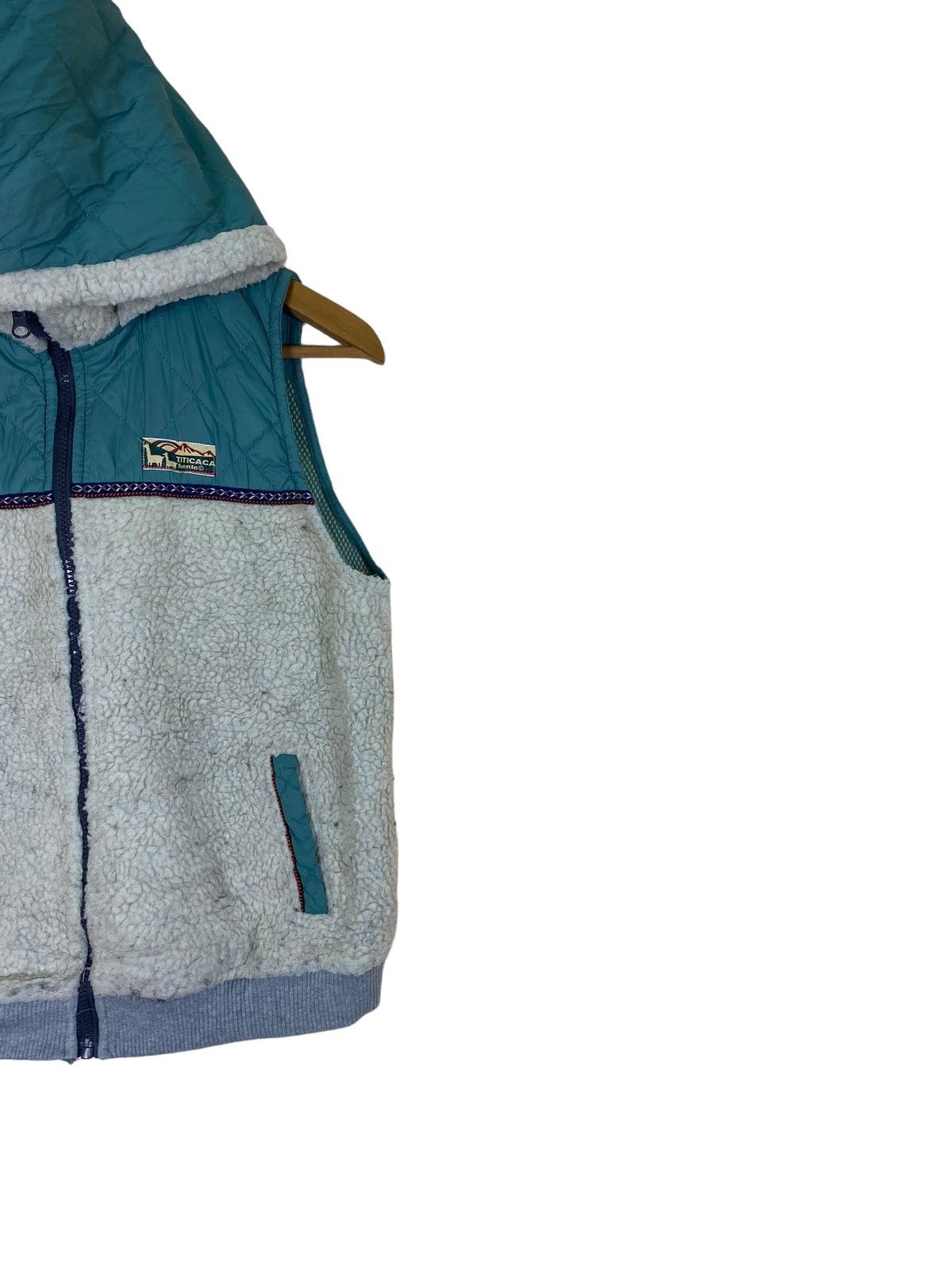 Nanamica Japanese Brand Titicaca Sleeveless Sherpa Hoodie Size US M / EU 48-50 / 2 - 3 Thumbnail