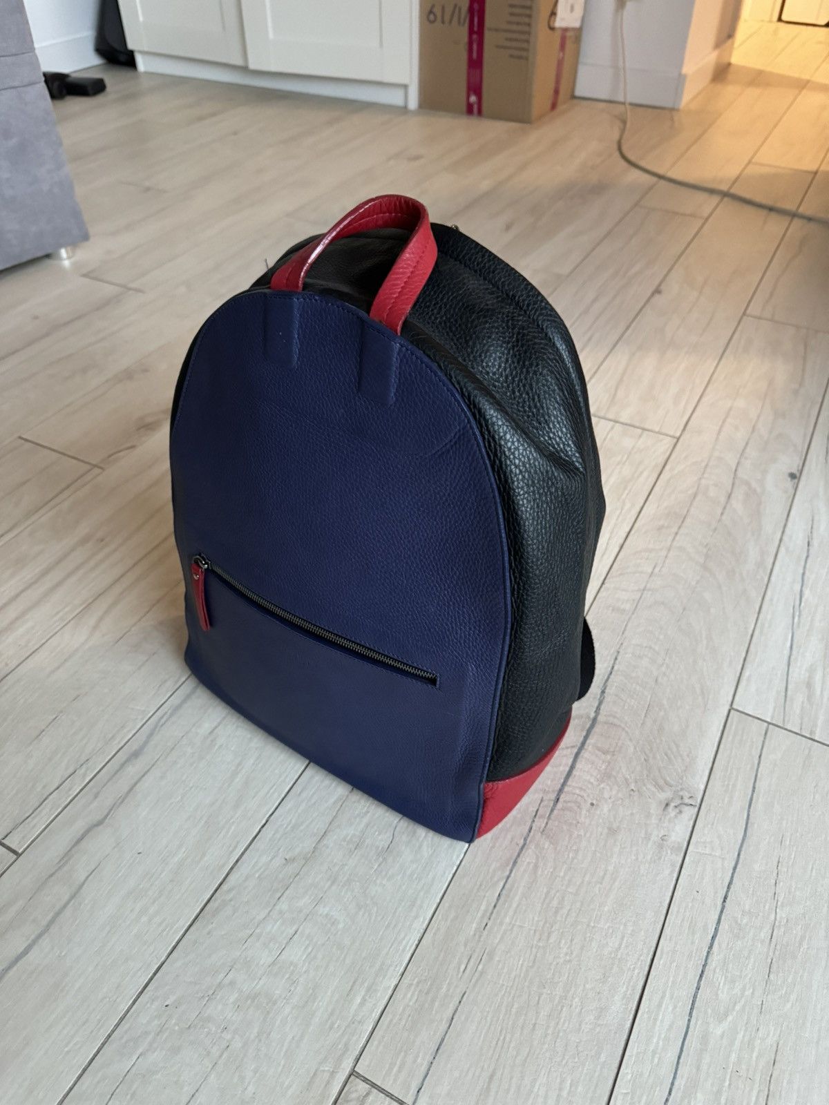 Maison Margiela FW16 Maison Margiela Colorblock Leather Backpack Size ONE SIZE - 2 Thumbnail