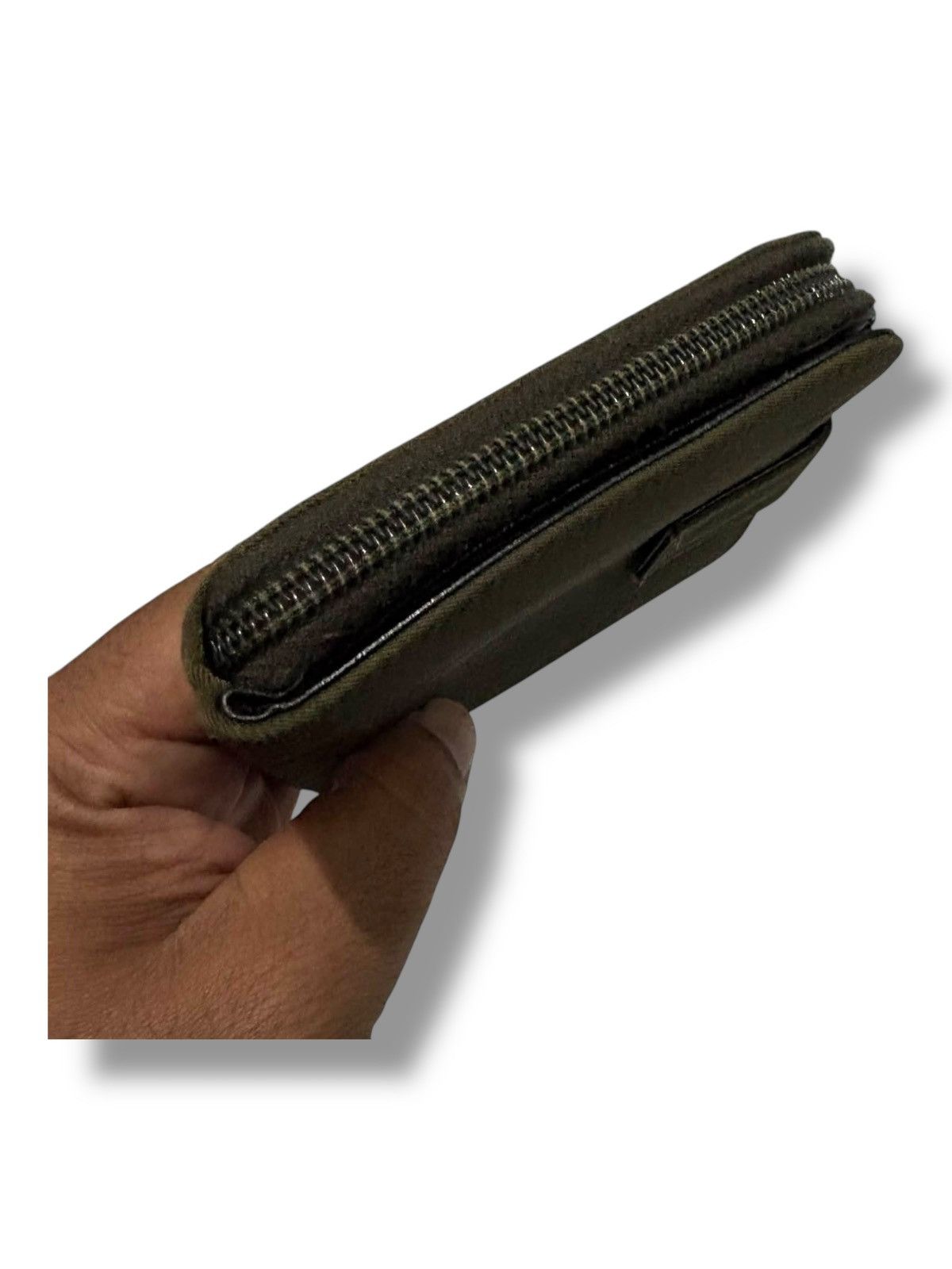 Prada Prada Olive Nylon Zip Wallet Size ONE SIZE - 14 Thumbnail
