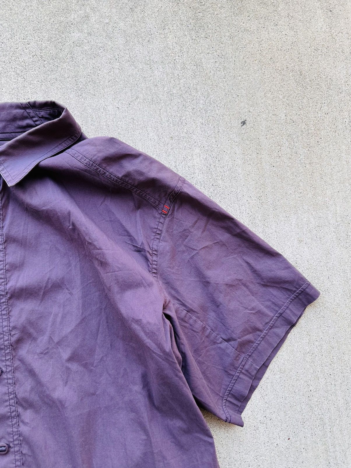 Arc'teryx ARCTERYX Shirt Men Size Xl Purple Short Sleeve Button Up Size US XL / EU 56 / 4 - 3 Thumbnail