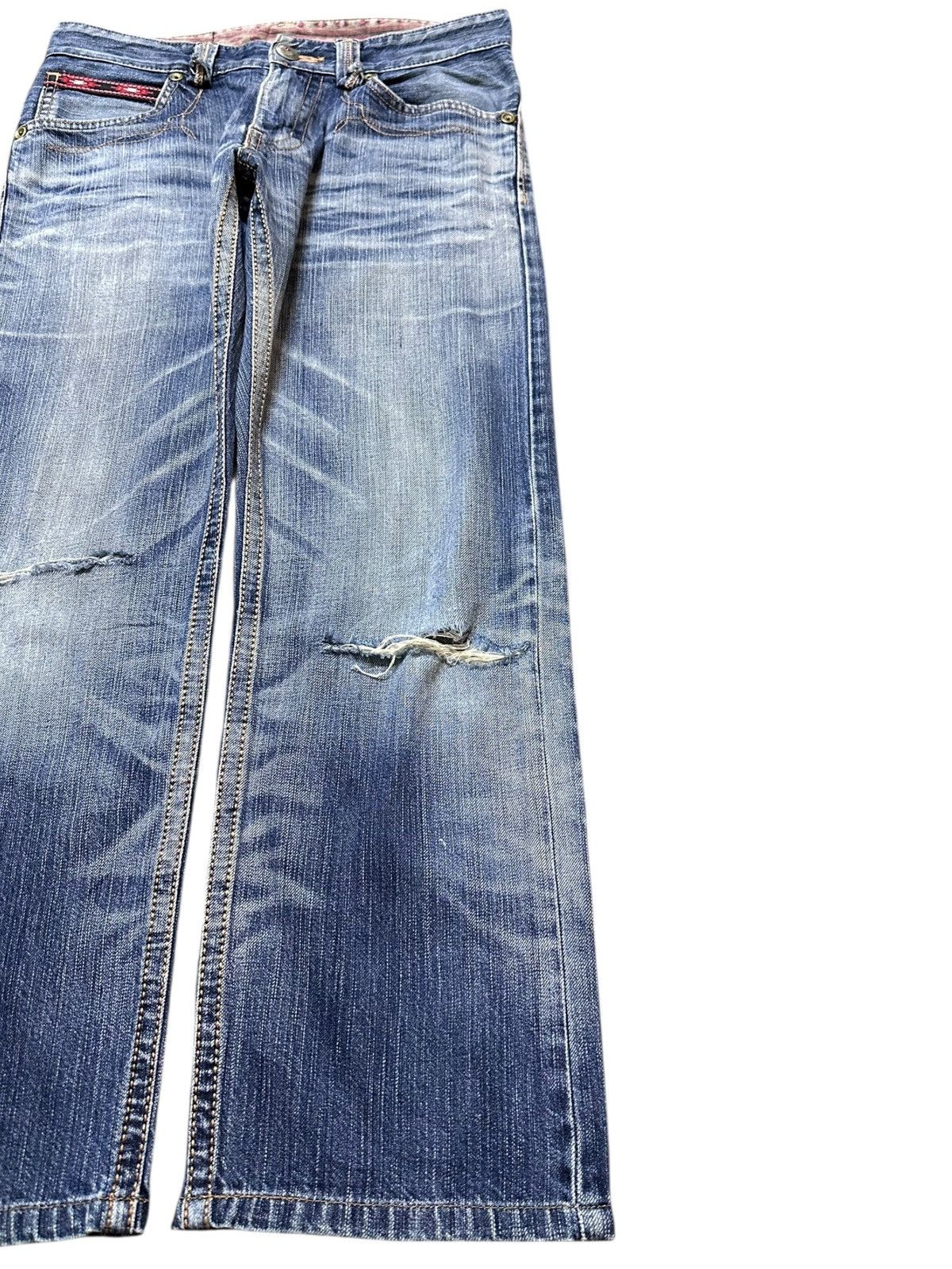 Edwin Vintage Edwin Exclusive Vintage Whiskers Distressed Denim Size US 30 / EU 46 - 4 Thumbnail