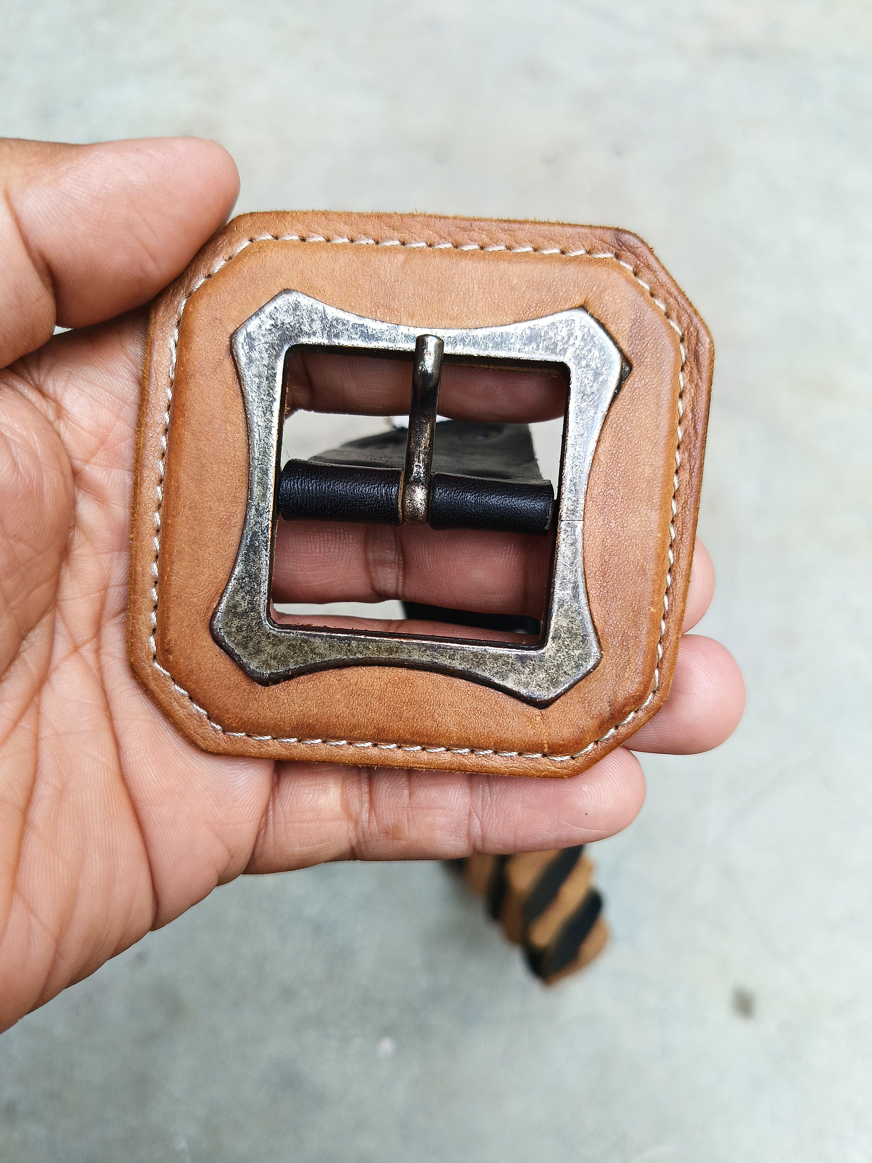 Diesel RARE🔥 DIESEL VINTAGE LEATHER BELT Size 32 - 8 Thumbnail