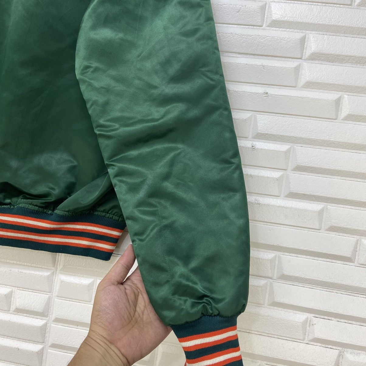 NFL Vintage NFL Hurricanes by Starter Satin Varsity Jacket Size US L / EU 52-54 / 3 - 13 Thumbnail