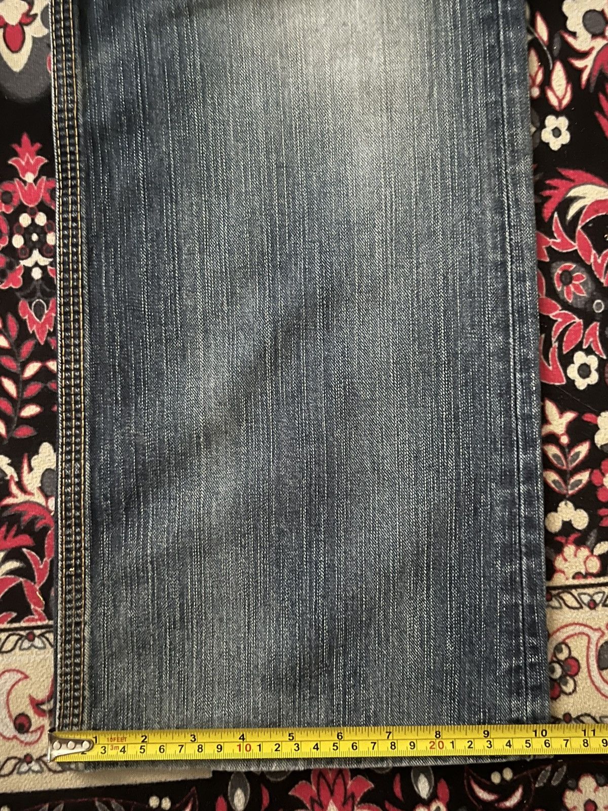 Kapital ⚡️Distressed⚡️Vintage Japanese Edwin XV Buckle Back Blue Jeans Size US 36 / EU 52 - 19 Thumbnail