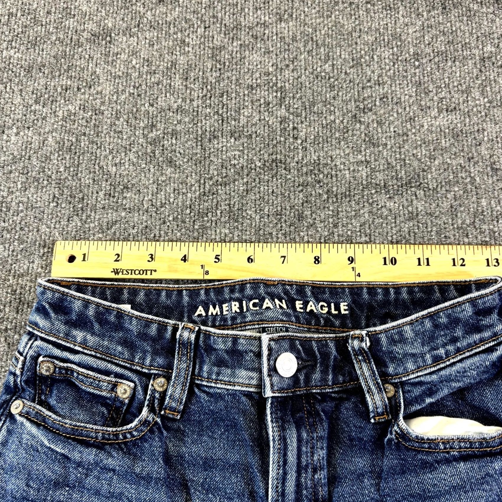 American Eagle Outfitters American Eagle Outfitters Jeans Womens 0 Blue Denim Medium Wash Wide Leg Whisker Size 25" / US 0 / IT 36 - 5 Thumbnail