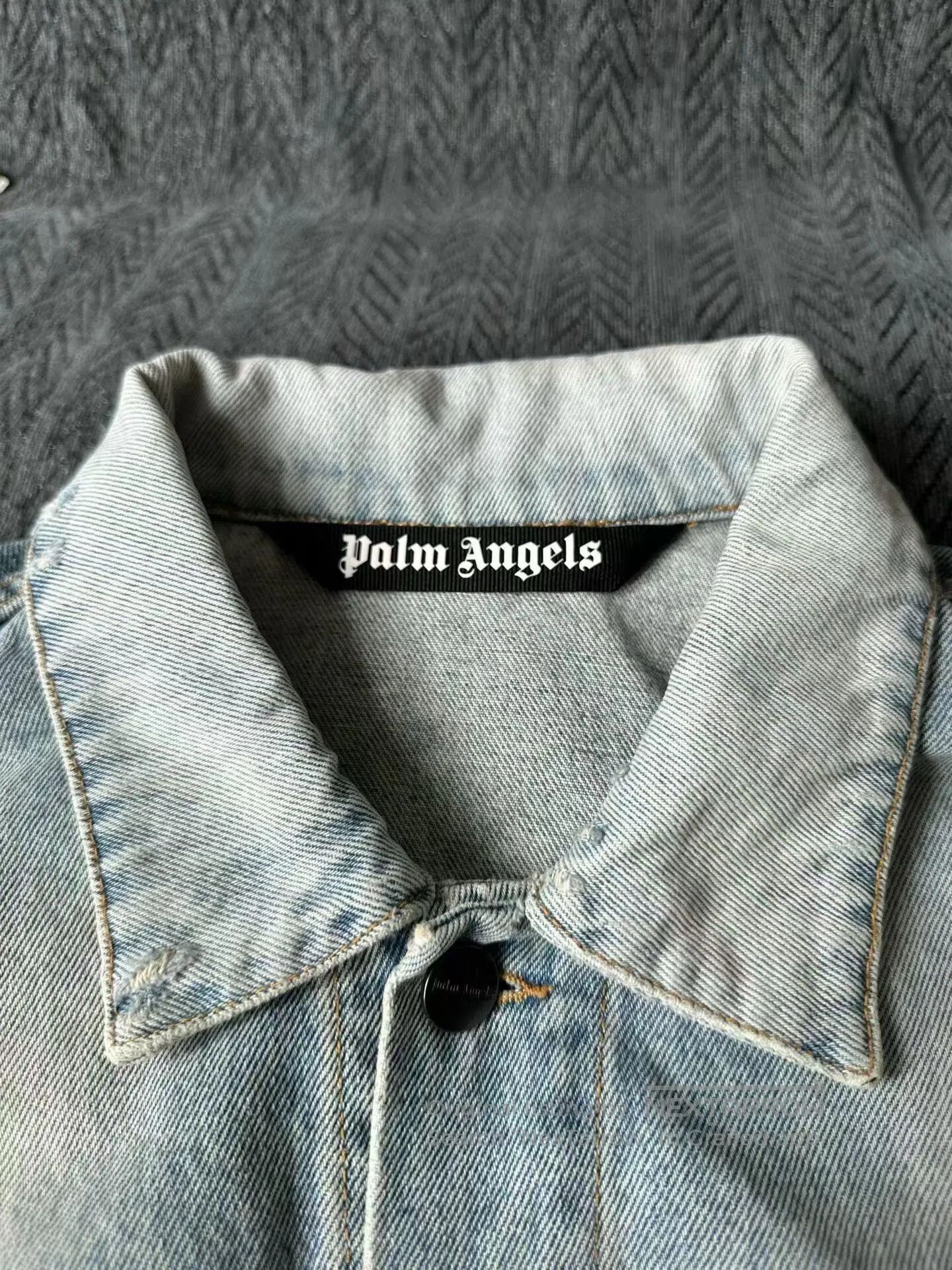 Palm Angels Palm Angels Back Lettering Denim Jacket. Size US S / EU 44-46 / 1 - 3 Thumbnail