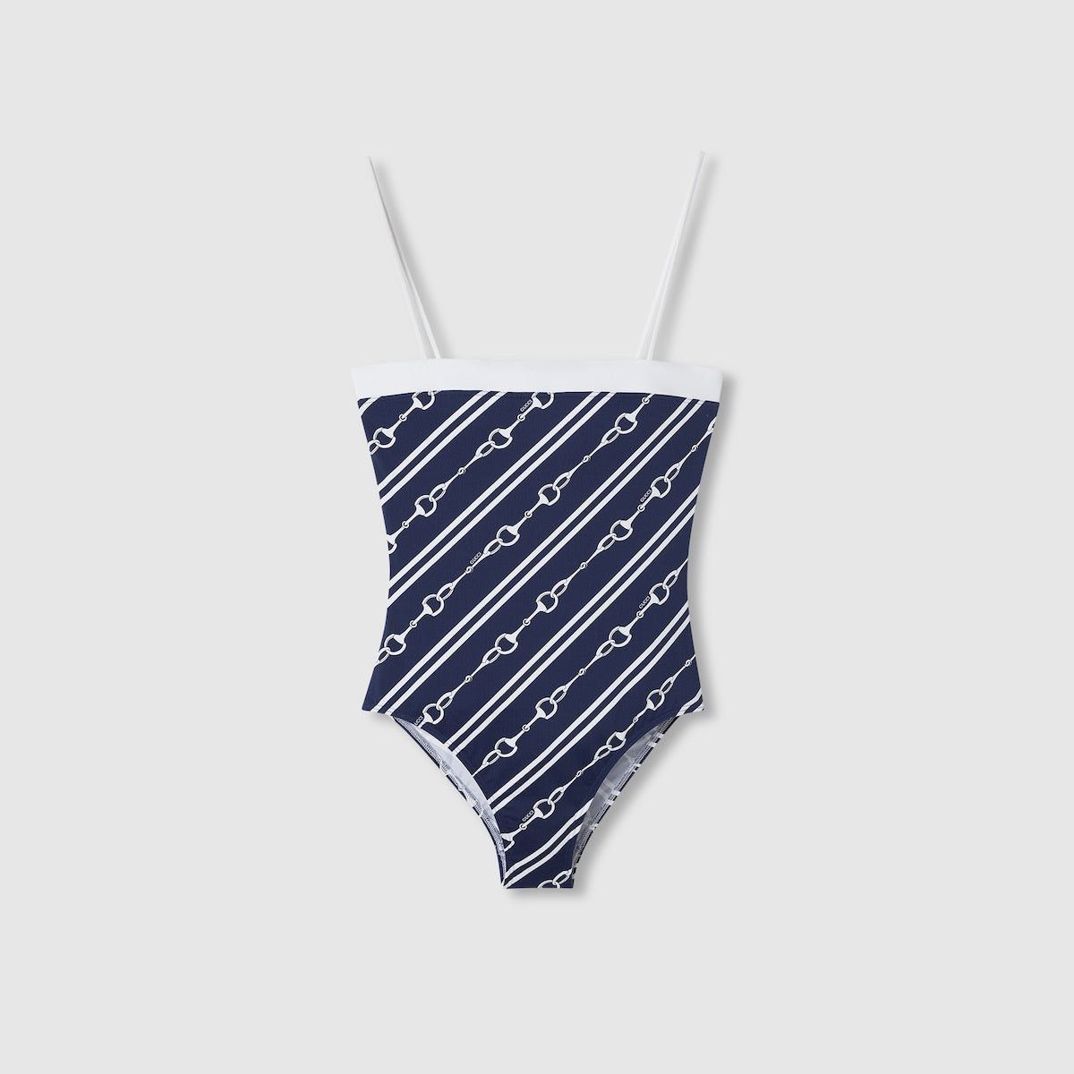 Gucci Horsebit Print Sparking Jersey Swimsuit SIZE XXS
